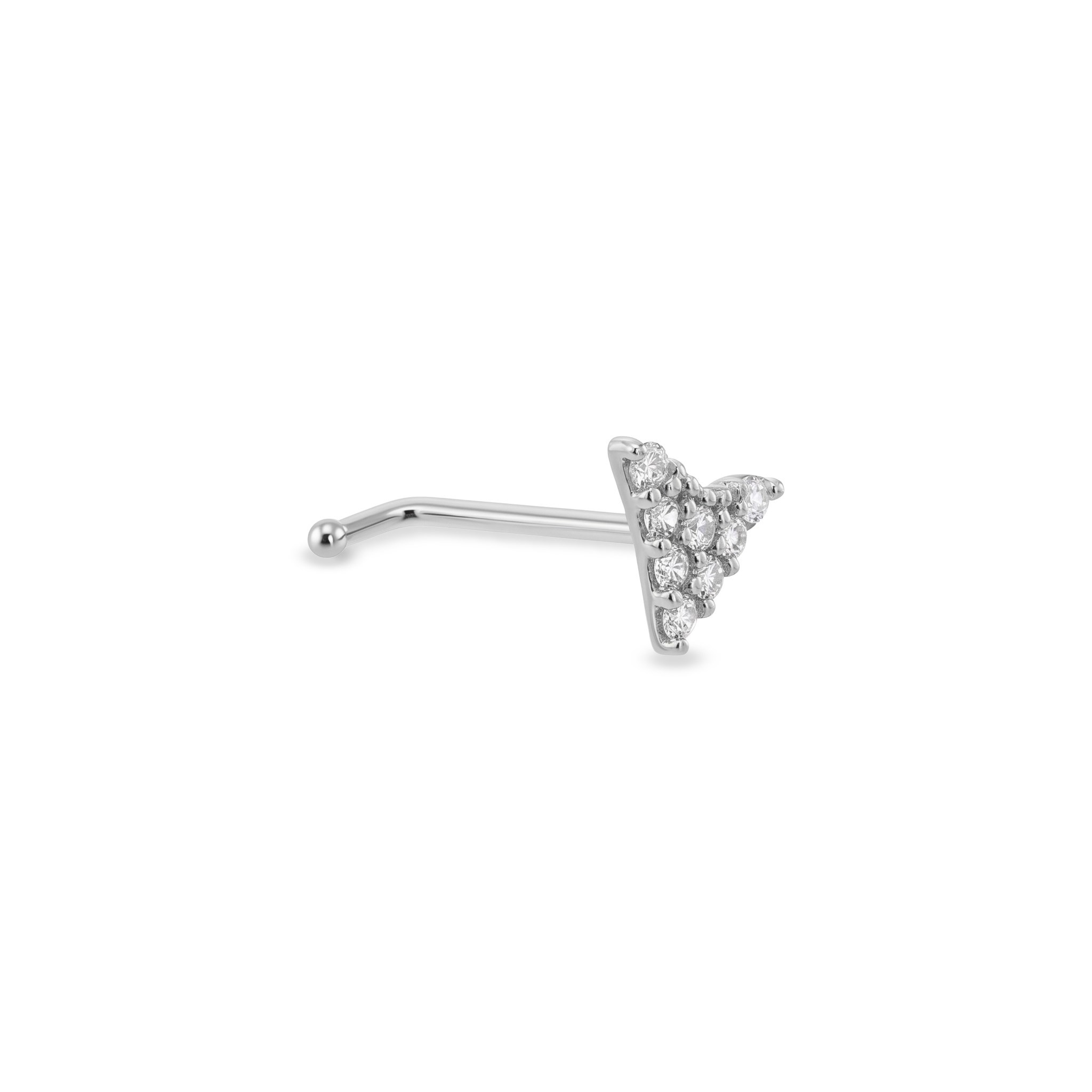 14 Ayar Altın Taşlı Boomerang Hızma - Dianora Piercing