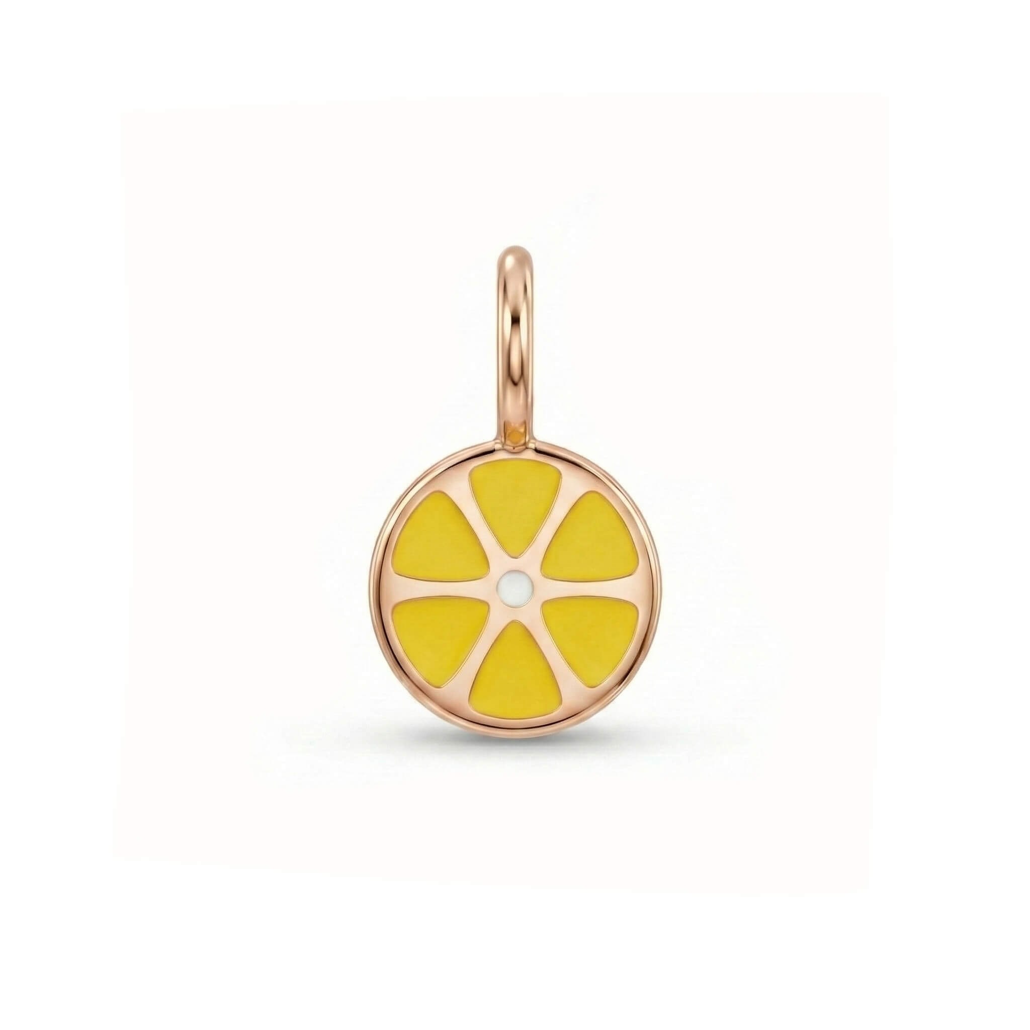 14 Ayar Altın Taşlı Kalp Minimal Charm
