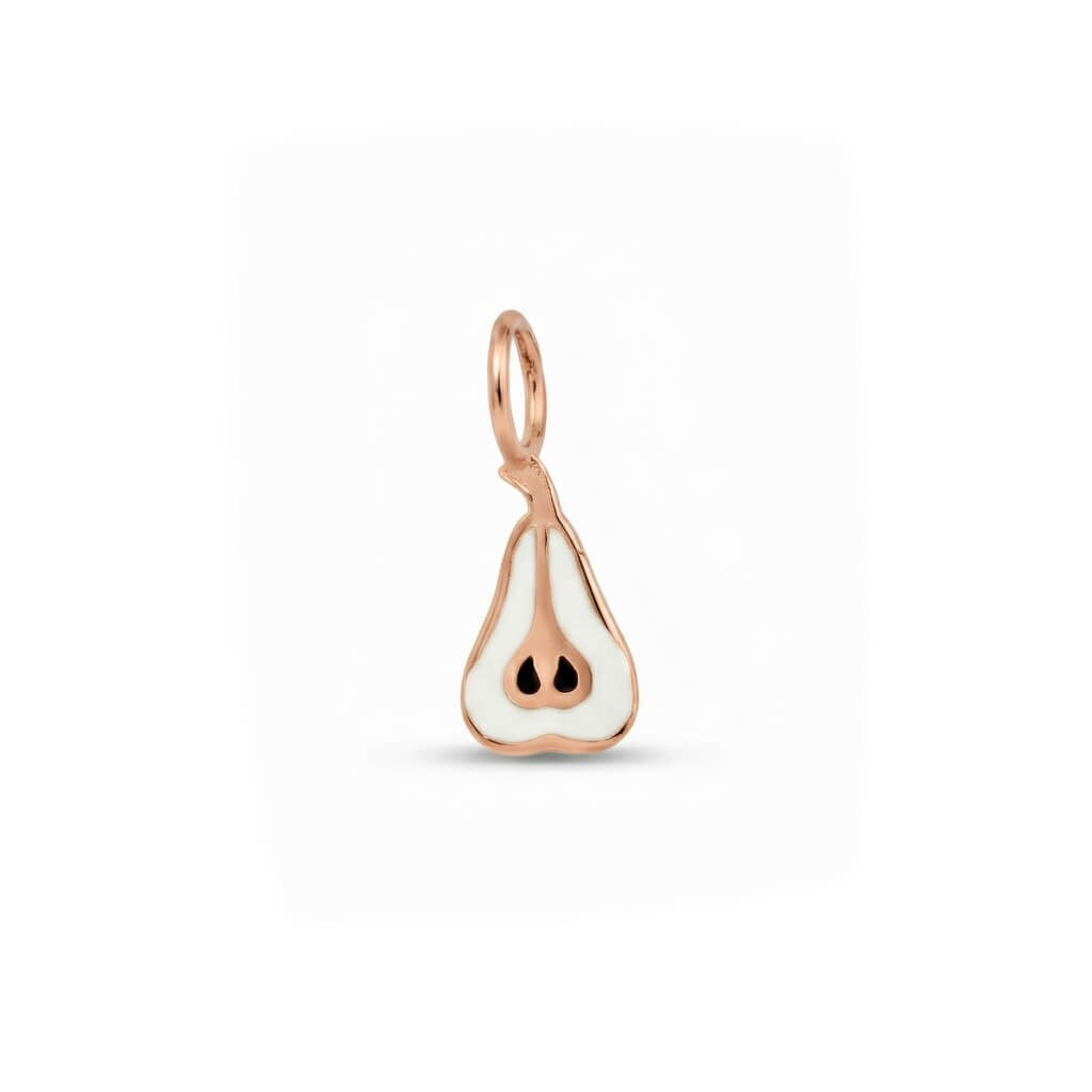 14 Ayar Altın Taşlı Kalp Minimal Charm
