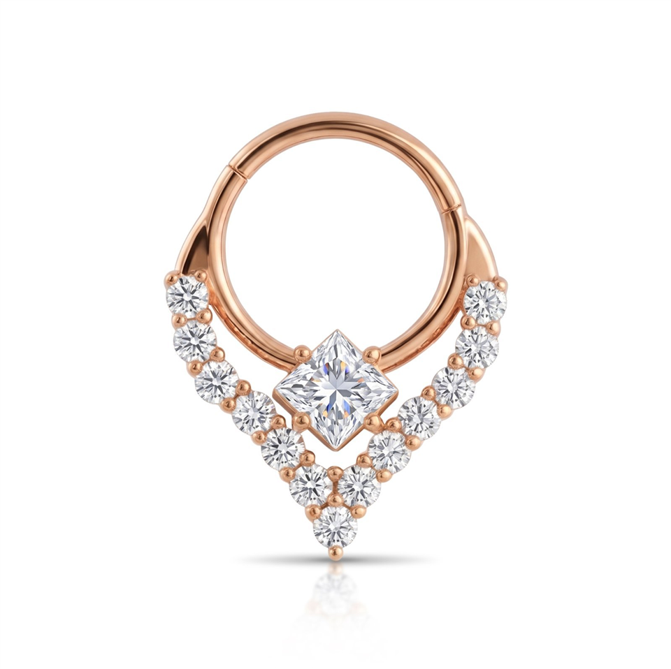 14 Ayar Altın Étoile Minimal Halka Piercing - Dianora Piercing Jewelry