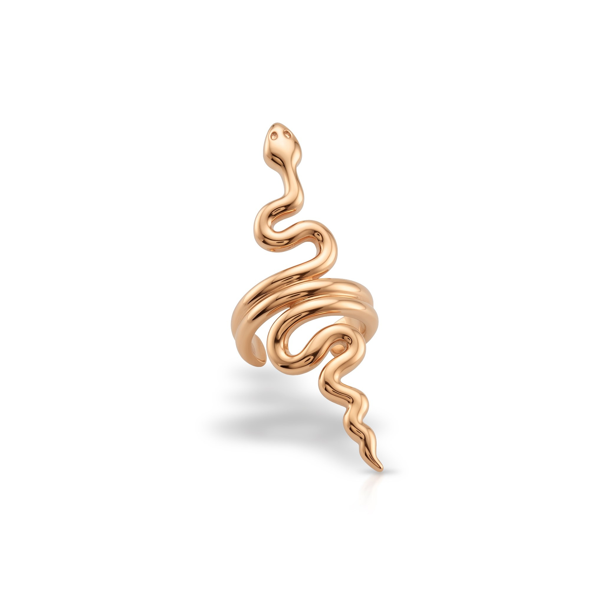 14 Ayar Altın Yılan Earcuff Kıkırdak Küpe - Dianora Piercing Jewelry