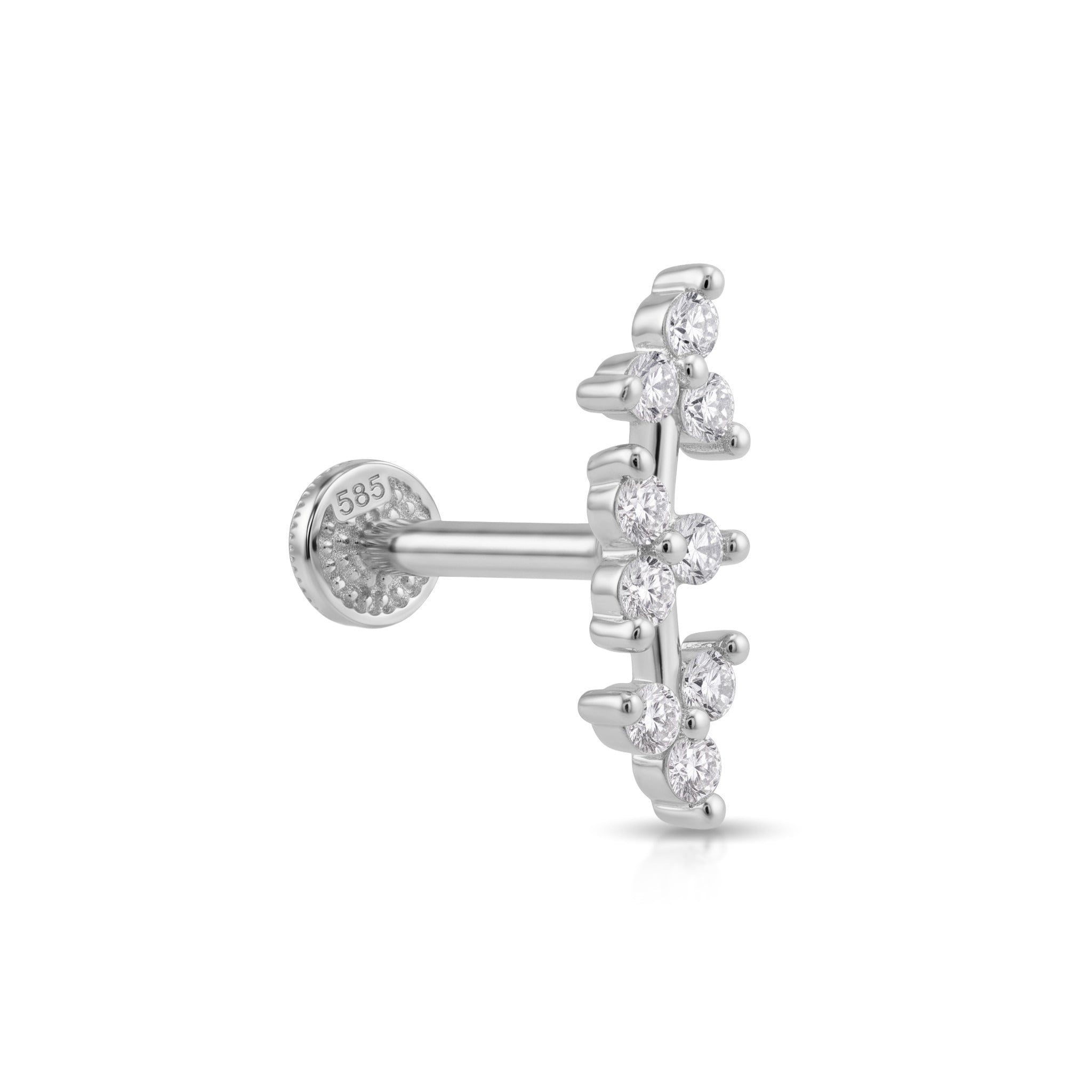14 Ayar Altın Yıldız Tragus Piercing - Dianora Piercing Jewelry