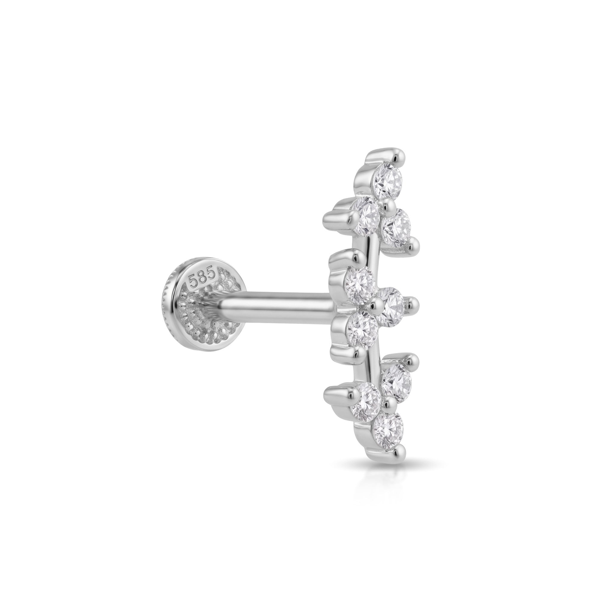 14 Ayar Altın Yıldız Tragus Piercing - Dianora Piercing Jewelry