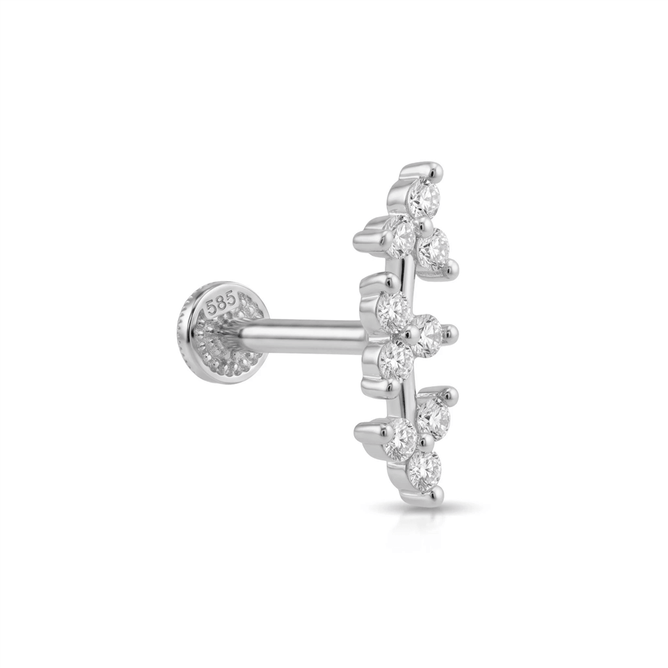 14 Ayar Altın Yıldız Tragus Piercing - Dianora Piercing Jewelry