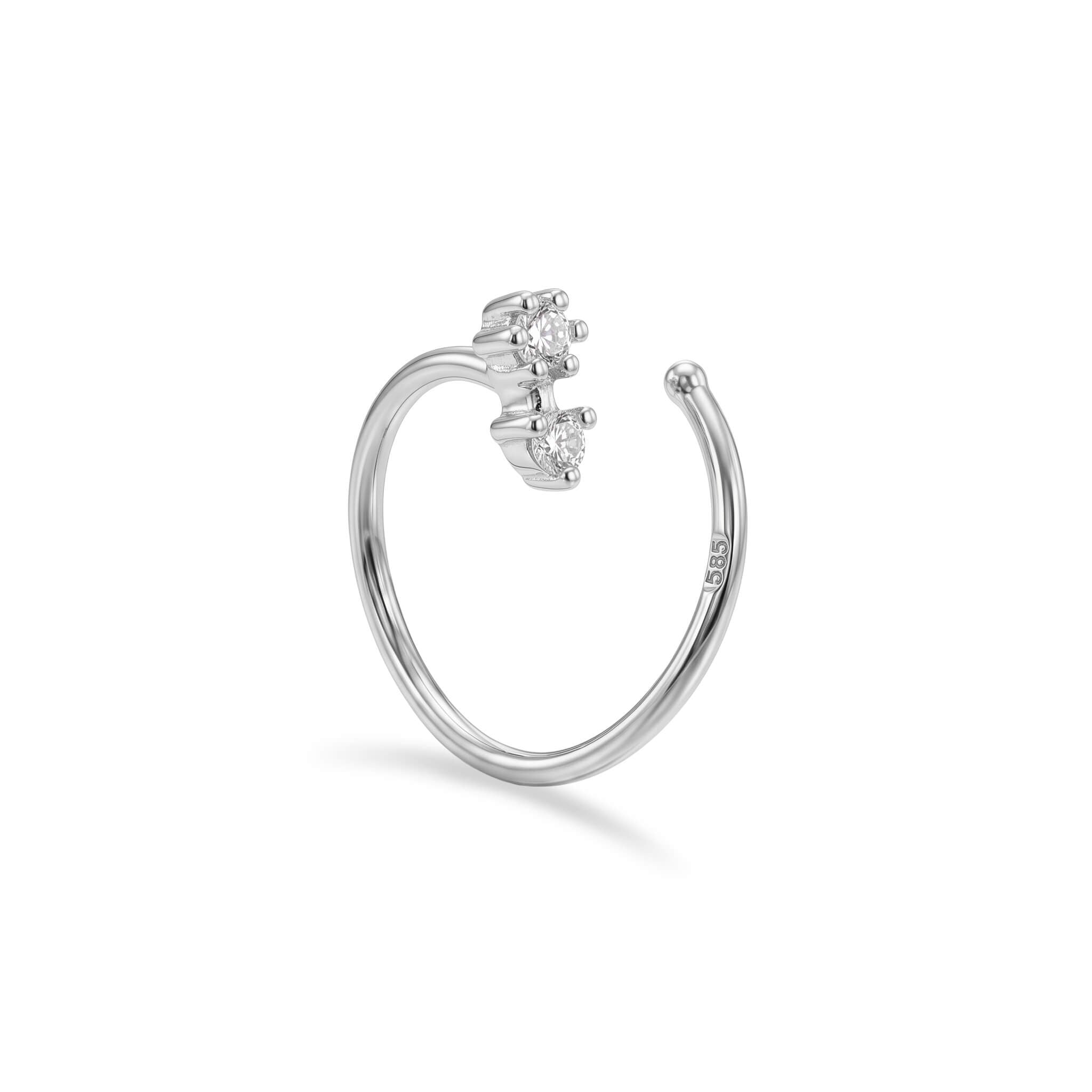 14 Ayar Altın Yusufçuk Sıkıştırmalı Hızma - Dianora Piercing Jewelry