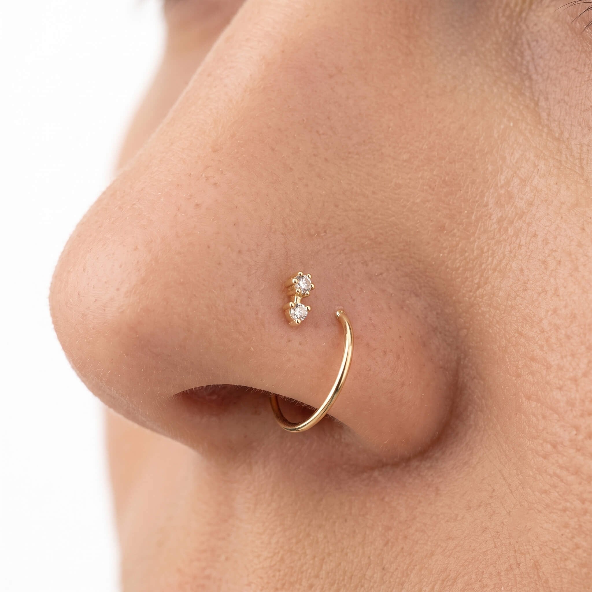 14 Ayar Altın Yusufçuk Sıkıştırmalı Hızma - Dianora Piercing Jewelry
