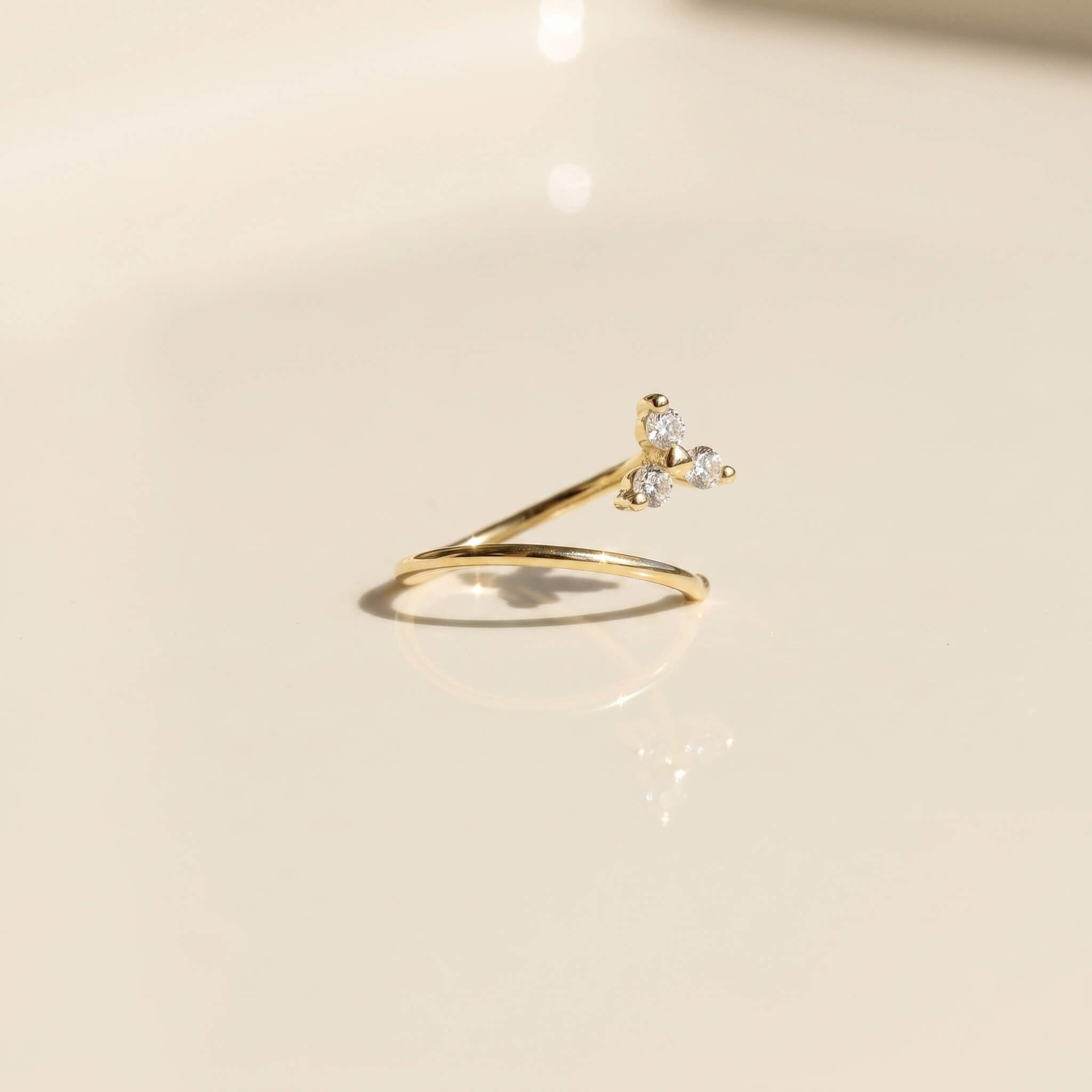 14 Ayar Altın Yusufçuk Sıkıştırmalı Hızma - Dianora Piercing Jewelry