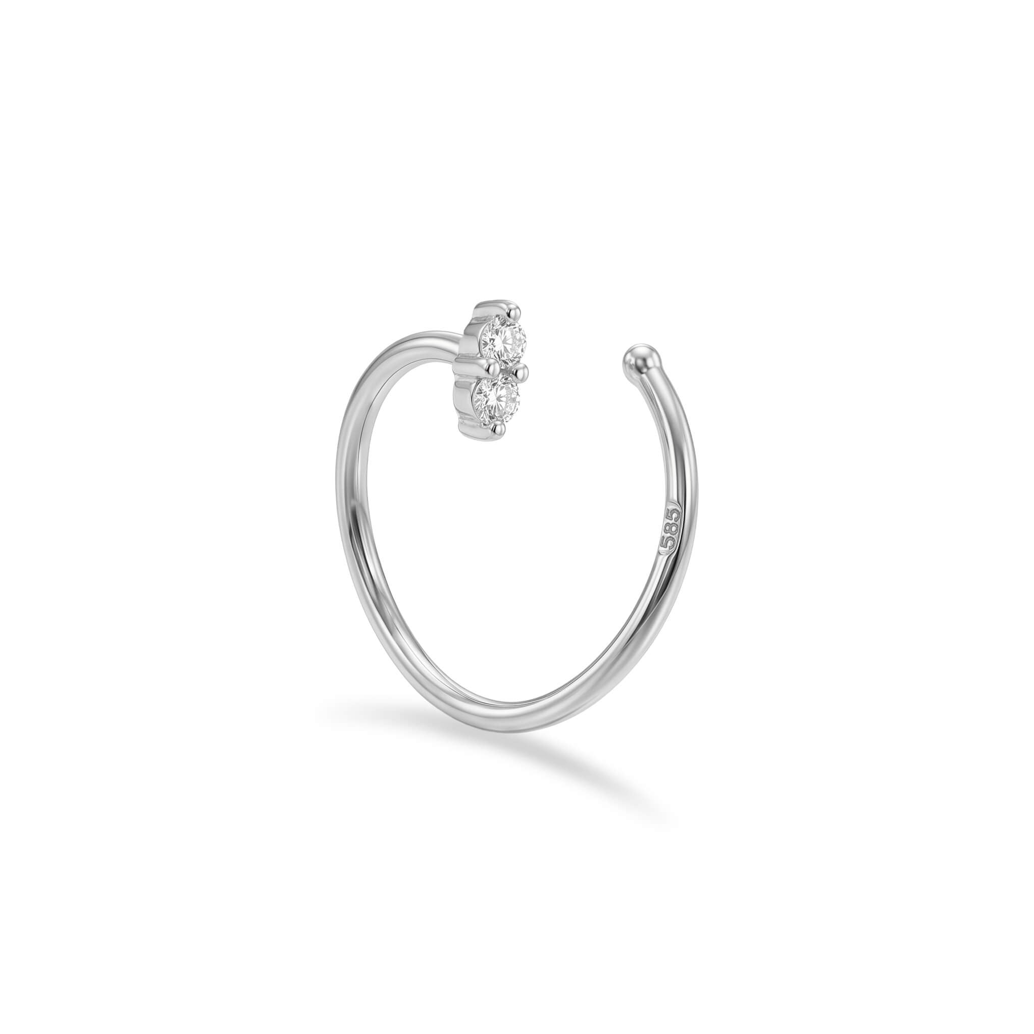 14 Ayar Altın Yusufçuk Sıkıştırmalı Hızma - Dianora Piercing Jewelry