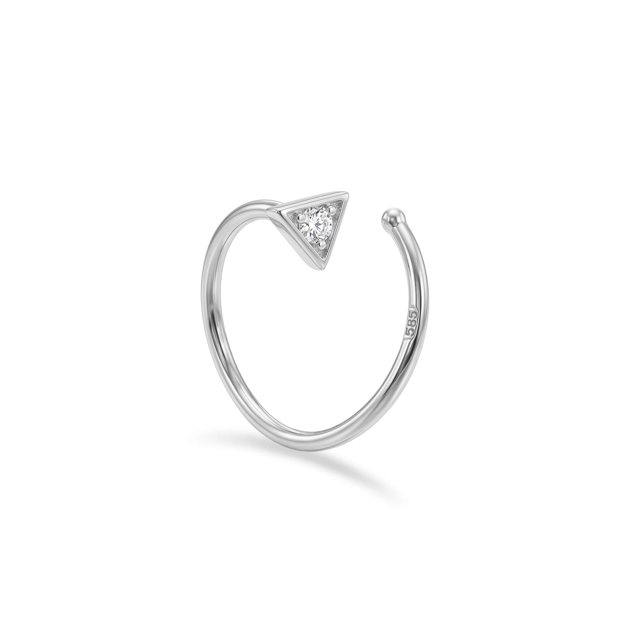 14 Ayar Altın Yusufçuk Sıkıştırmalı Hızma - Dianora Piercing Jewelry