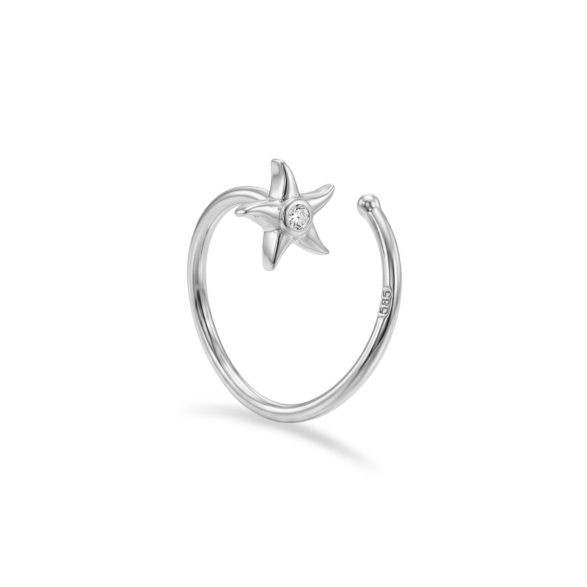 14 Ayar Altın Yusufçuk Sıkıştırmalı Hızma - Dianora Piercing Jewelry