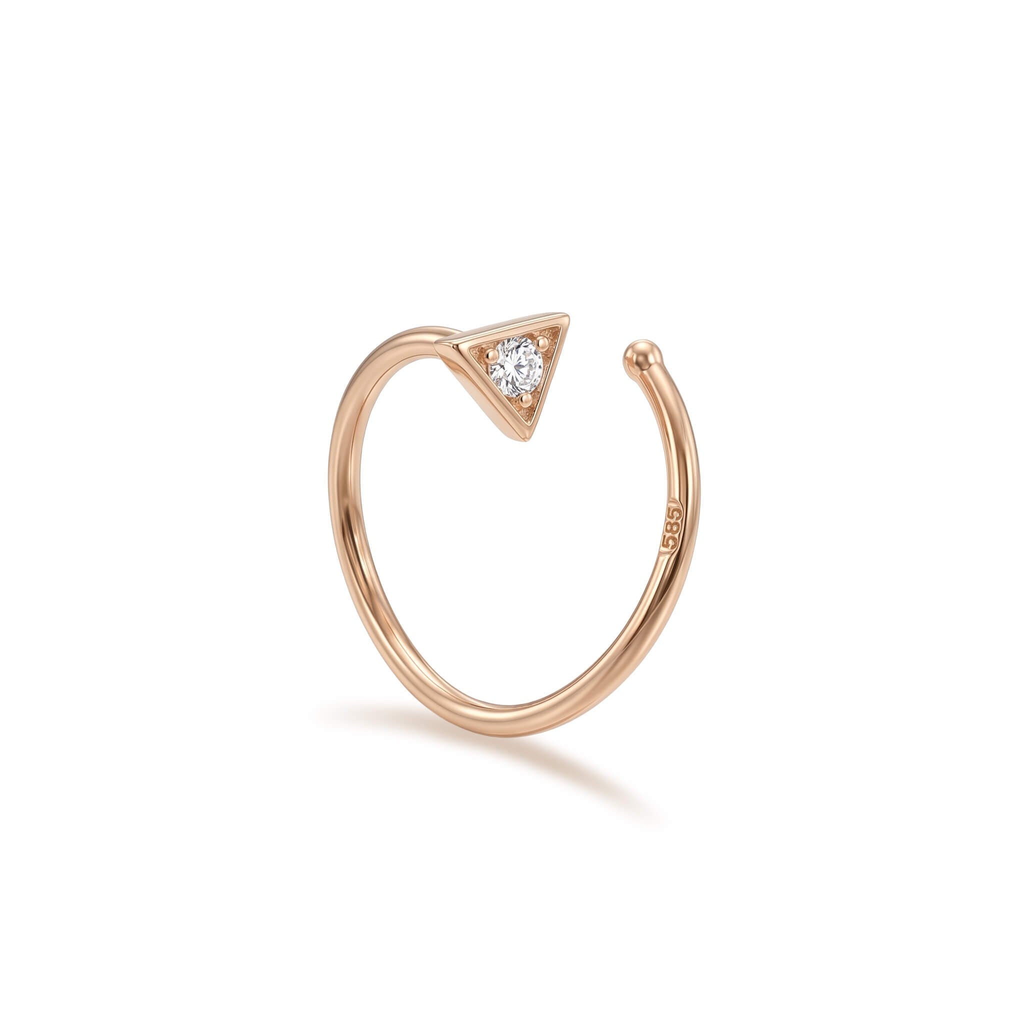 14 Ayar Altın Yusufçuk Sıkıştırmalı Hızma - Dianora Piercing Jewelry