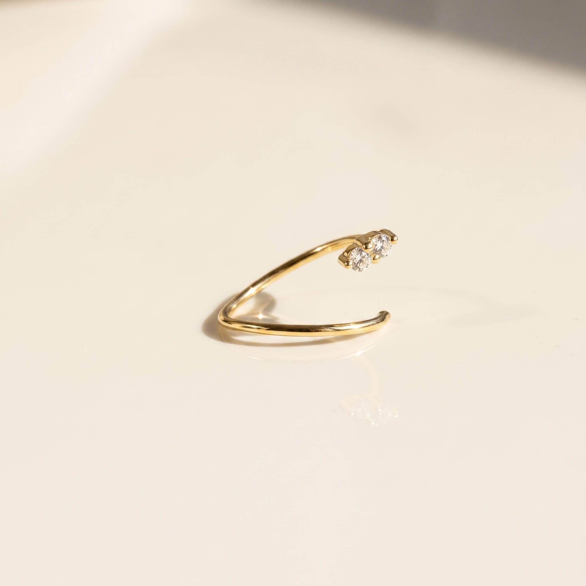 14 Ayar Altın Yusufçuk Sıkıştırmalı Hızma - Dianora Piercing Jewelry