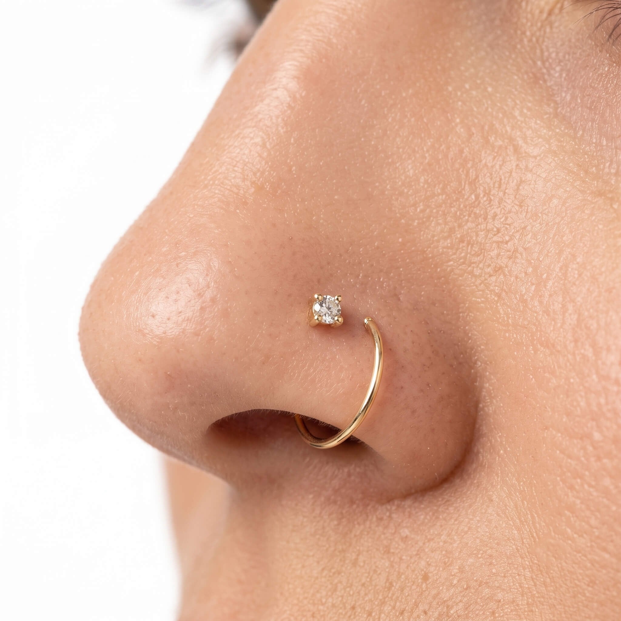 14 Ayar Altın Yusufçuk Sıkıştırmalı Hızma - Dianora Piercing Jewelry