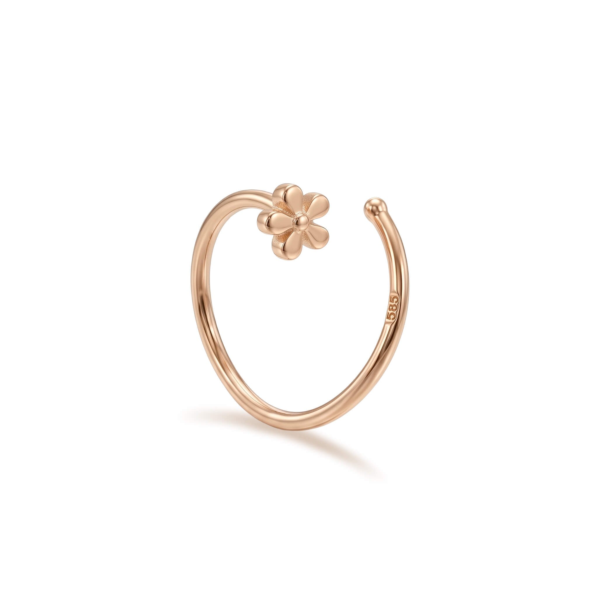 14 Ayar Altın Yusufçuk Sıkıştırmalı Hızma - Dianora Piercing Jewelry