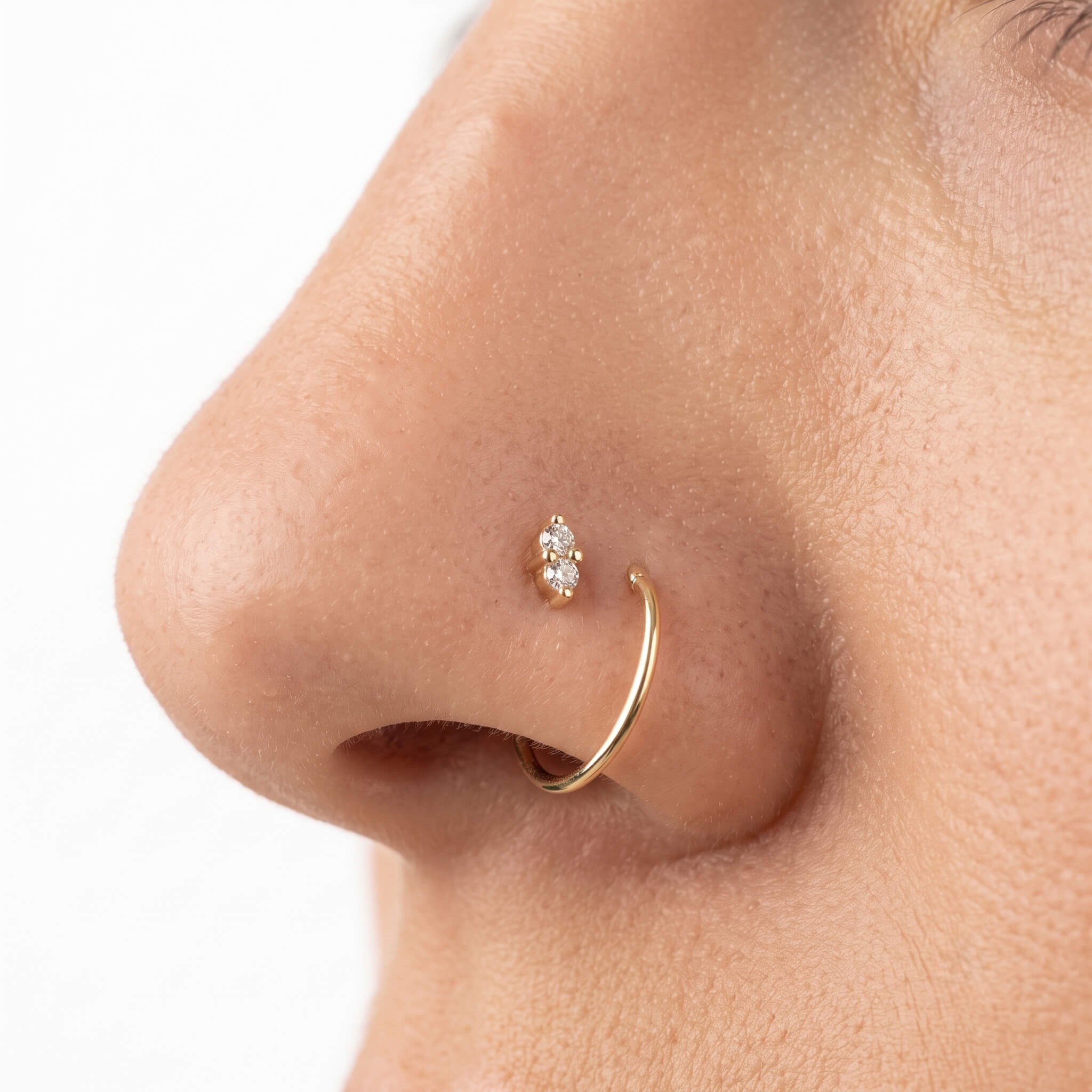 14 Ayar Altın Yusufçuk Sıkıştırmalı Hızma - Dianora Piercing Jewelry