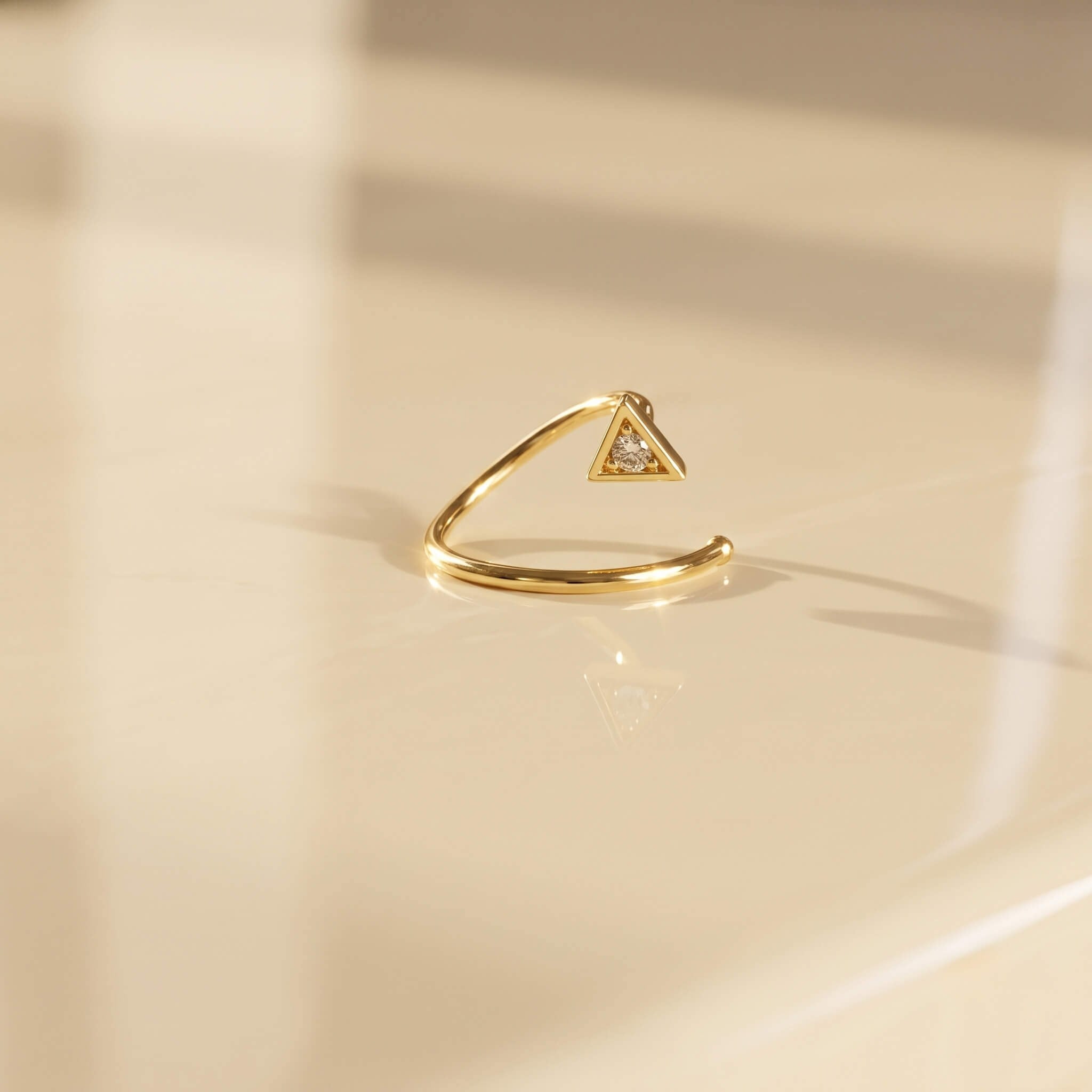 14 Ayar Altın Yusufçuk Sıkıştırmalı Hızma - Dianora Piercing Jewelry