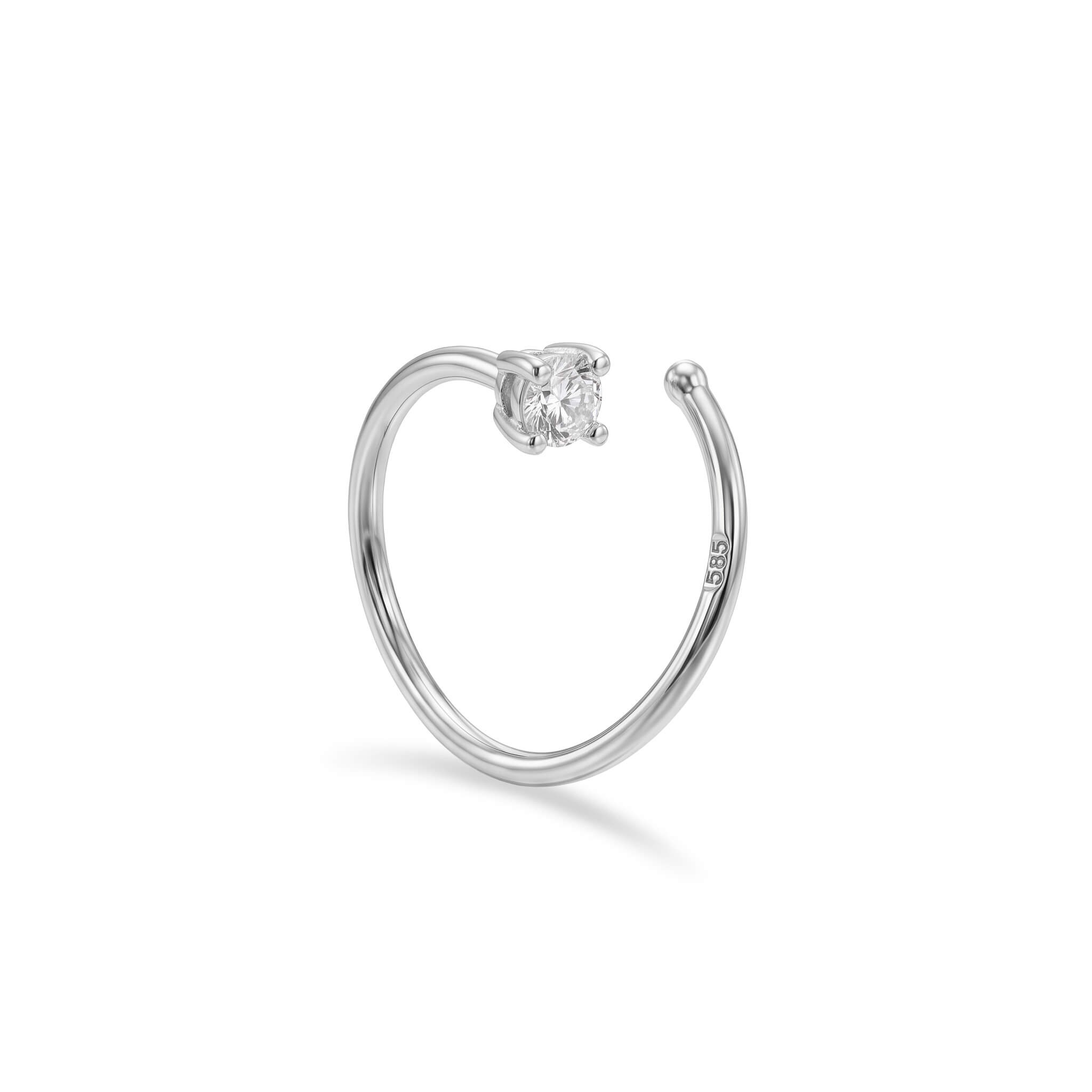 14 Ayar Altın Yusufçuk Sıkıştırmalı Hızma - Dianora Piercing Jewelry