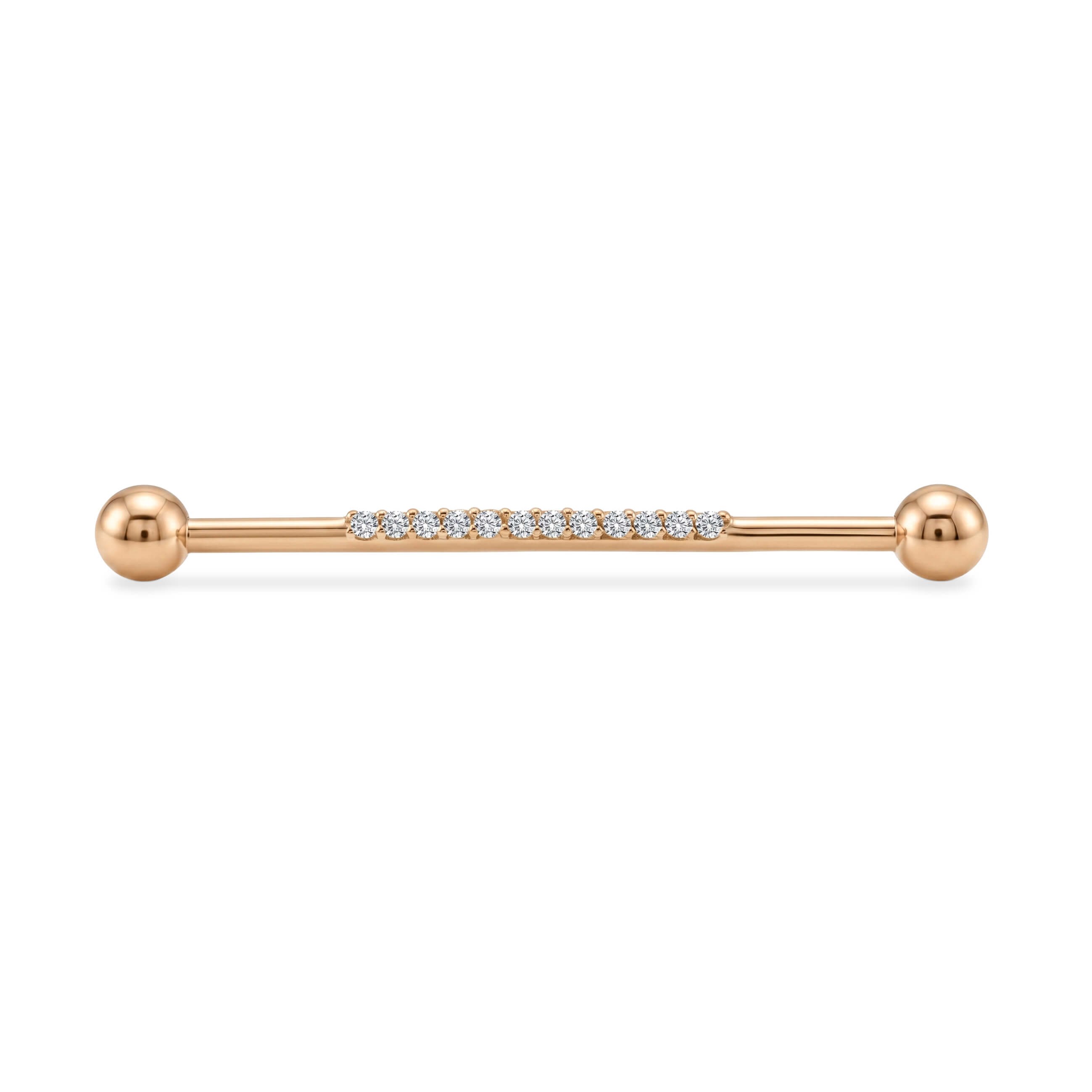 Taşlı Altın Köprü Piercing - Dianora Piercing