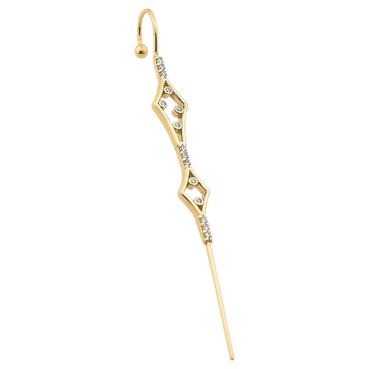 Taşlı Hook/Baston Küpe