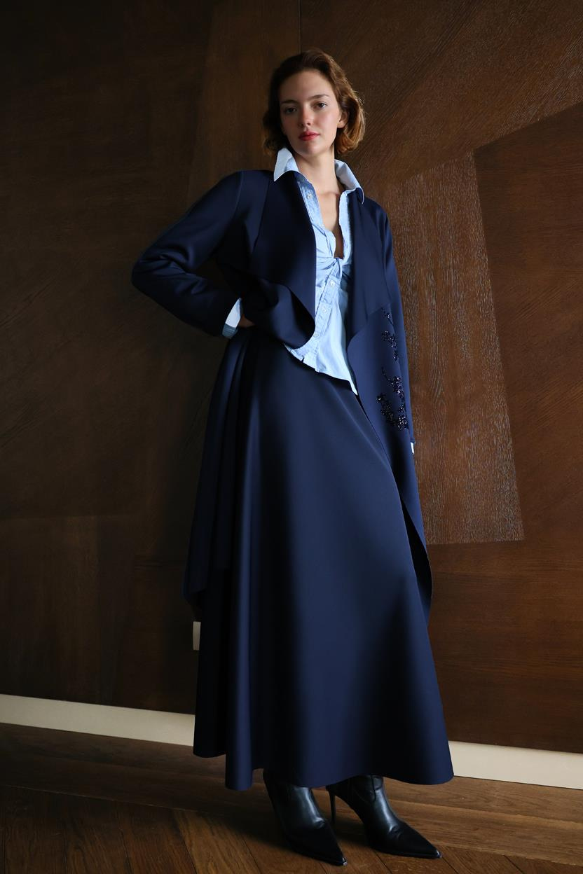 SCUBA ŞAL YAKA FLOGLU CEKET  