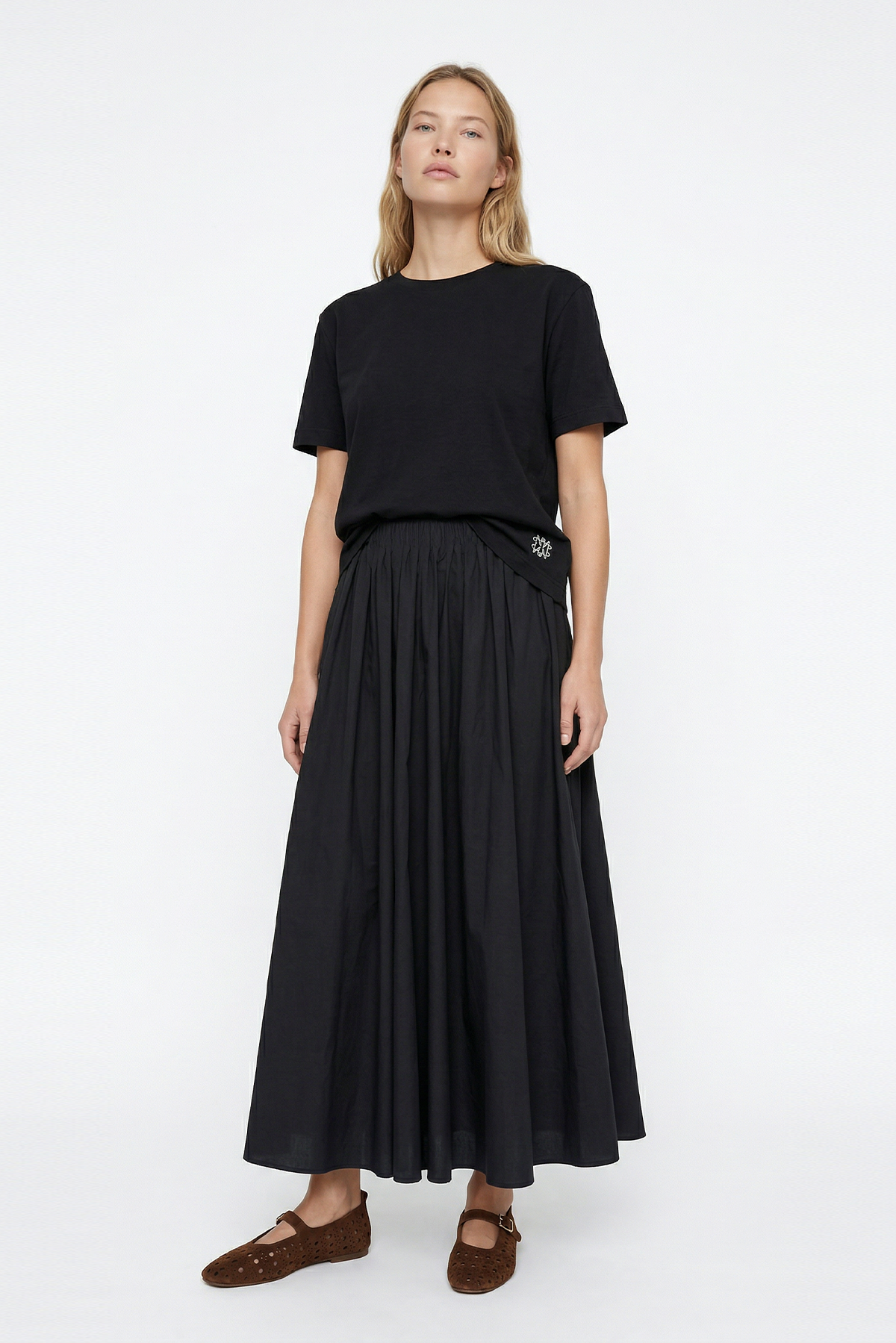 COTTON PENYE COS YARIM KOLLU KISA BLUZ