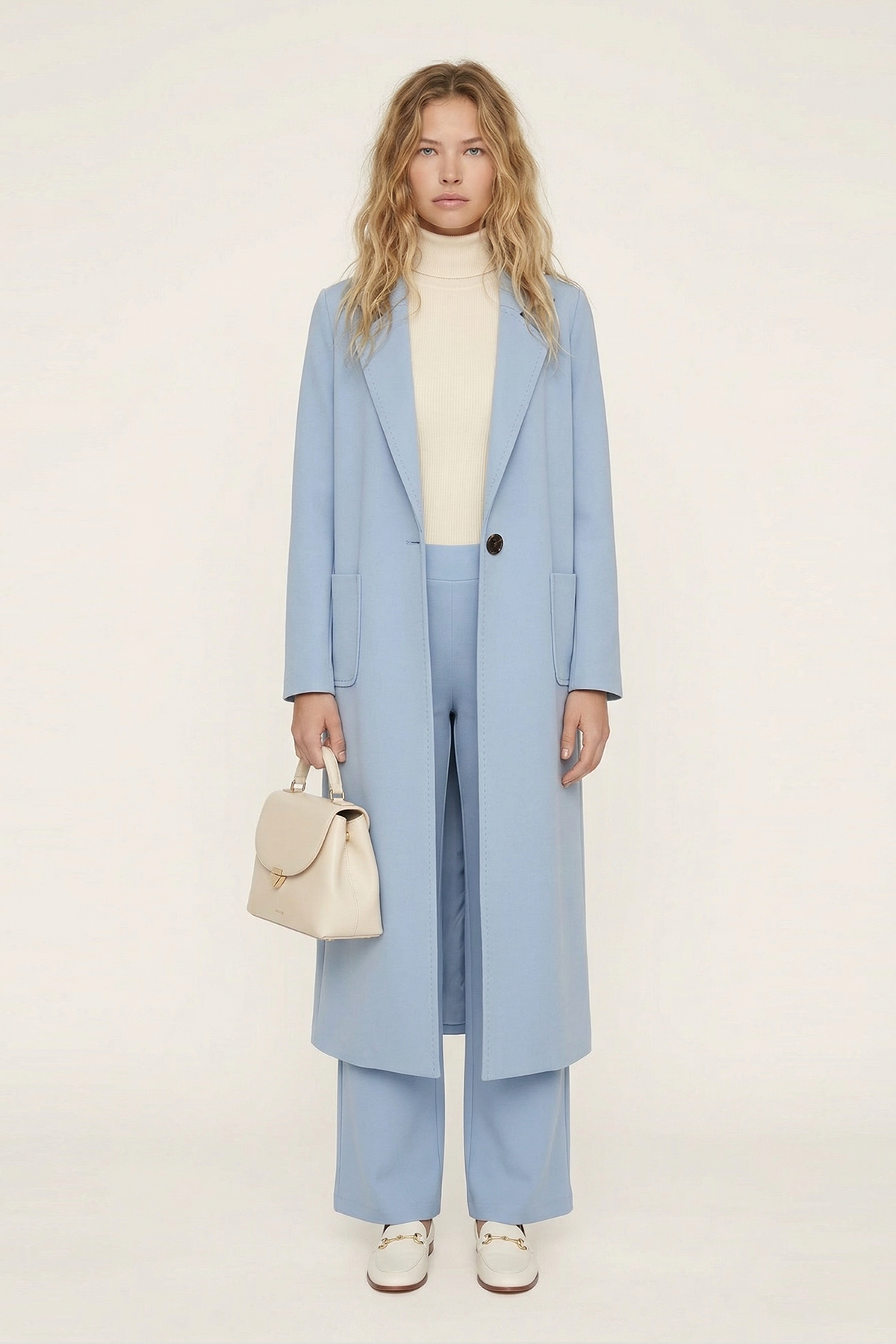 SCUBA PUNTO DİKİŞLİ UZUN BLAZER CEKET