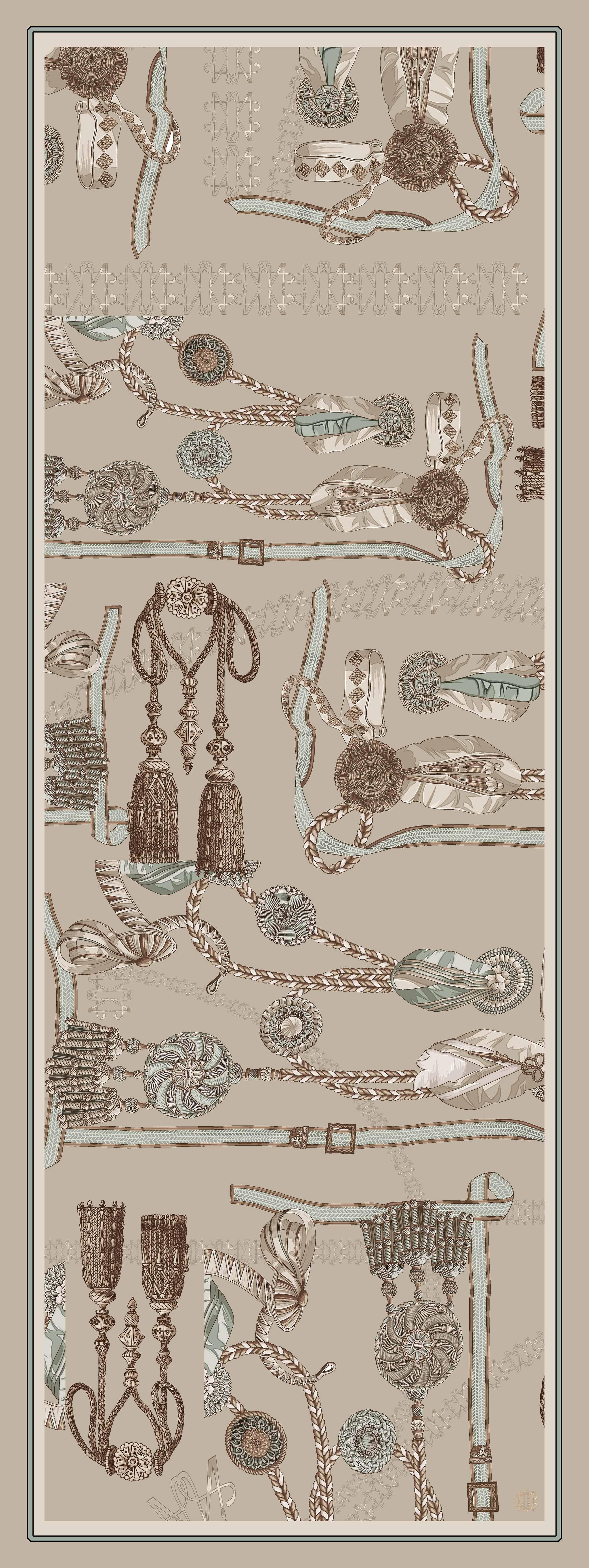 COTTON BRAÇOL DESENLİ ŞAL