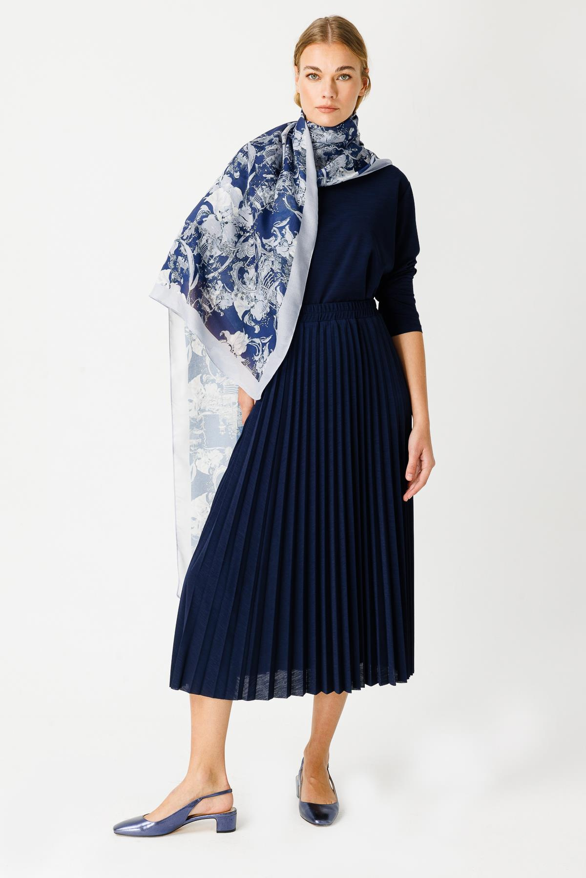 COTTON JAPANESE SUMMER DESENLİ ŞAL