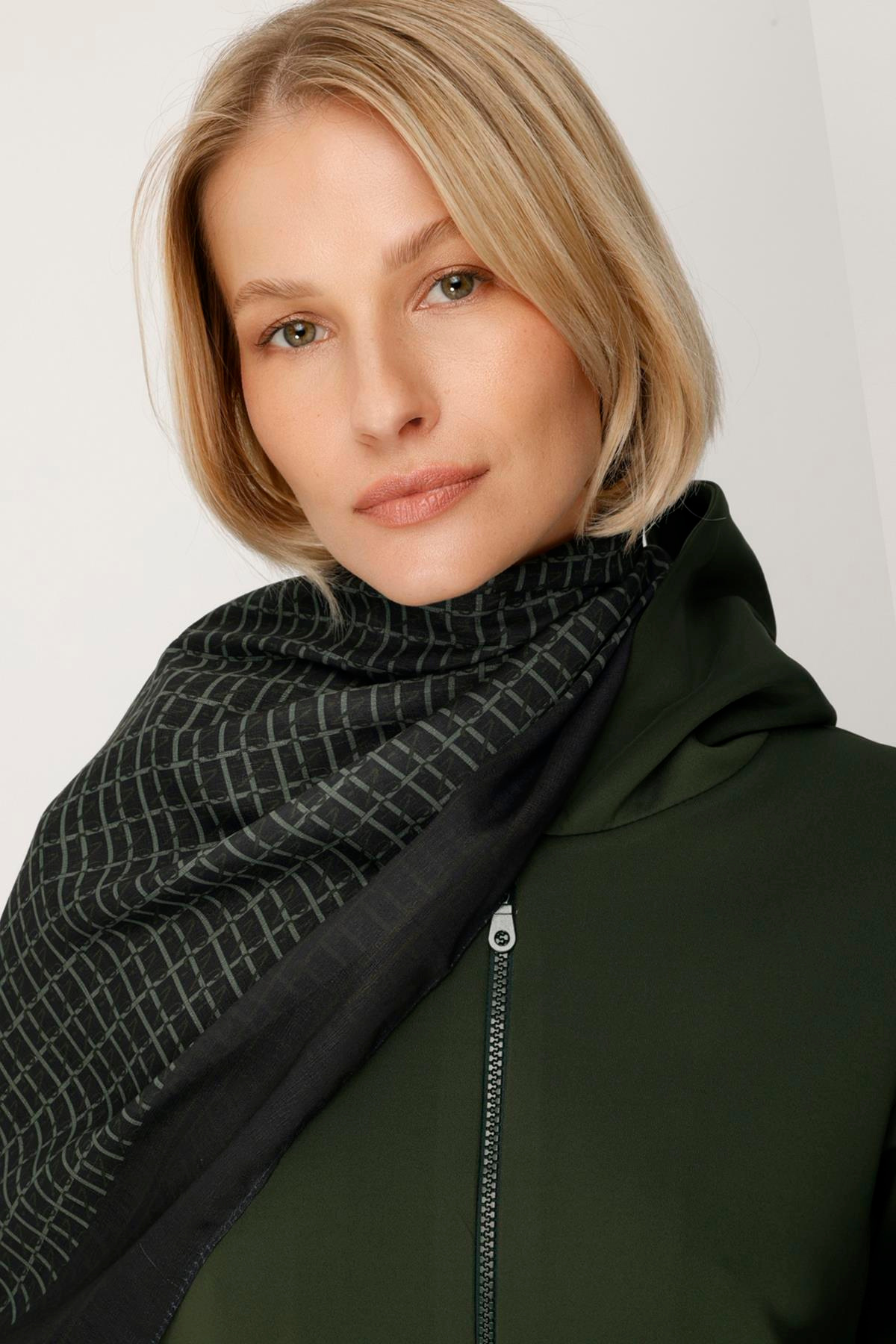 COTTON NOİ MONOGRAM DESENLİ ŞAL