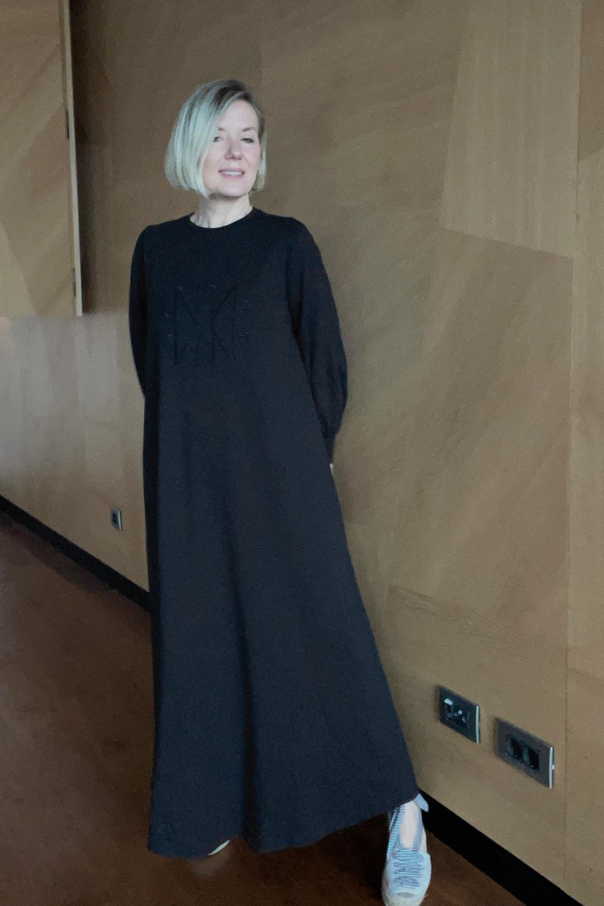 COTTON PENYE ÖNÜ NOİ NAKIŞLI ELBİSE