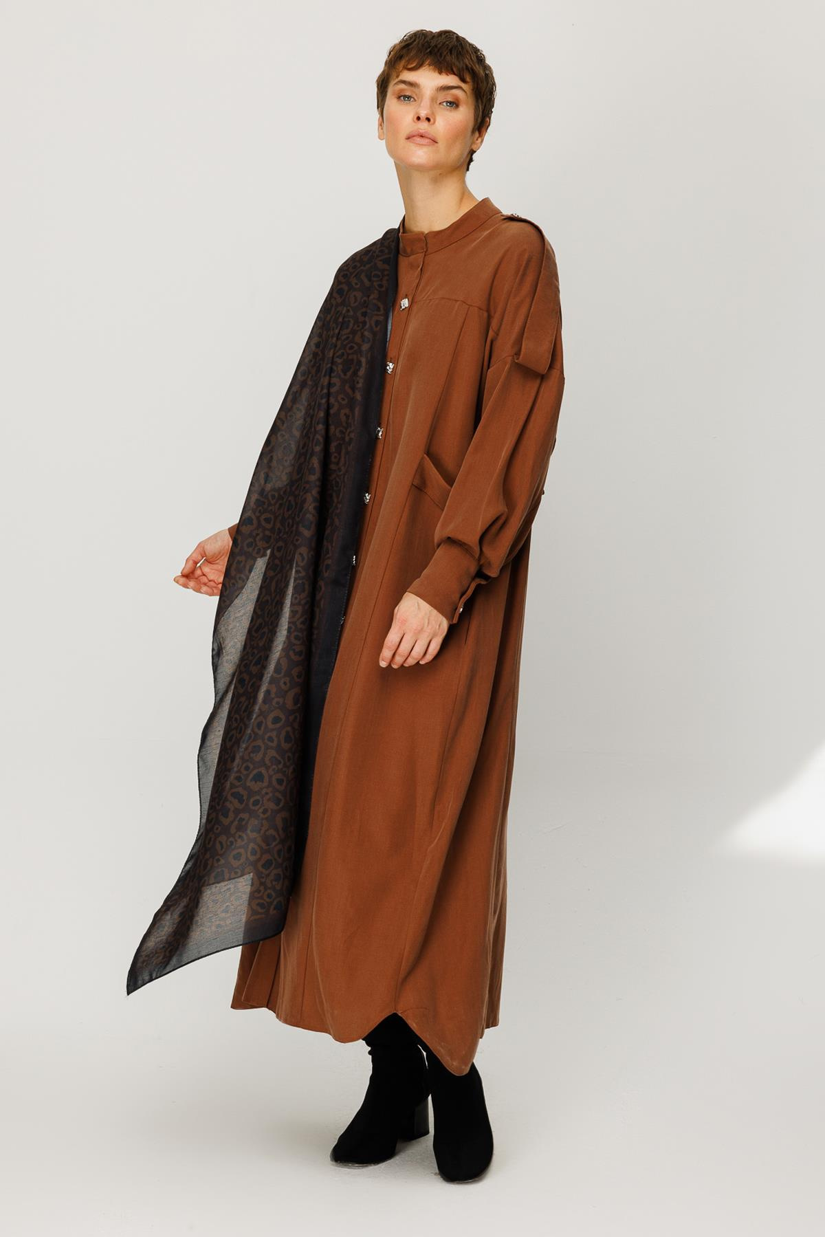 COTTON PETİT LEOPAR DESENLİ ŞAL