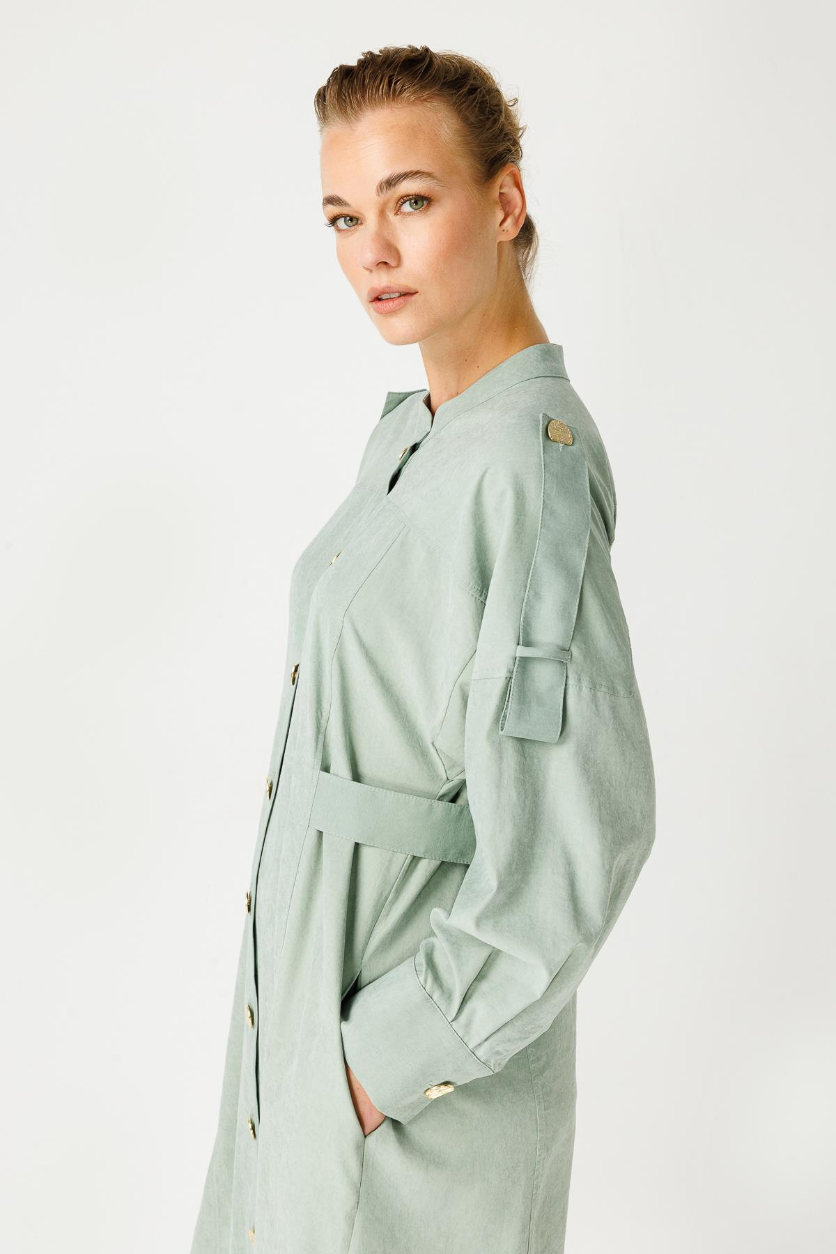 CUPRA  PARAŞÜT APOLETLİ GÖMLEK ELBİSE