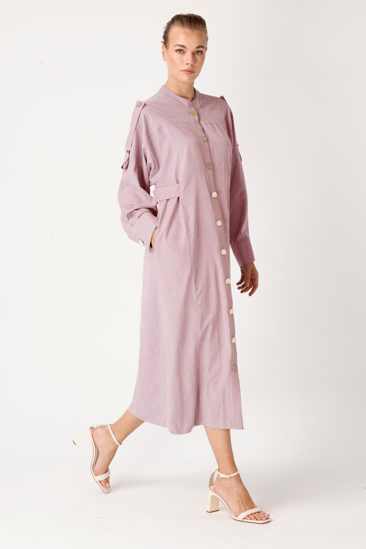 CUPRA  PARAŞÜT APOLETLİ GÖMLEK ELBİSE