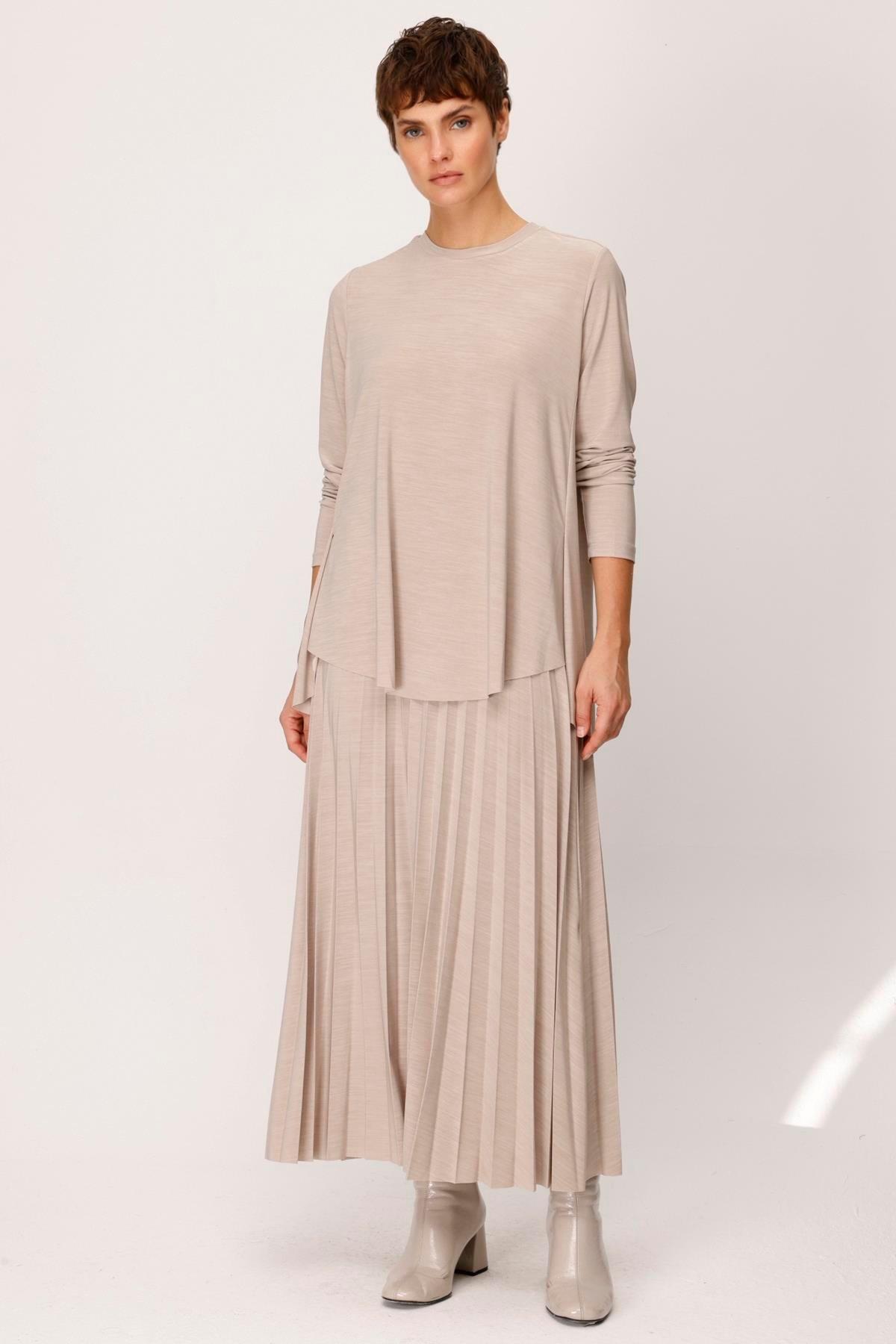 ELENAY PLEATED CIRCULAR SKIRT