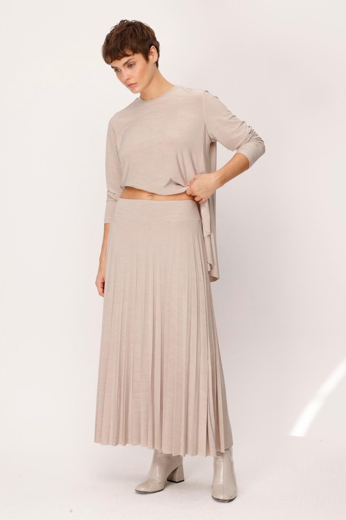 ELENAY PLEATED CIRCULAR SKIRT