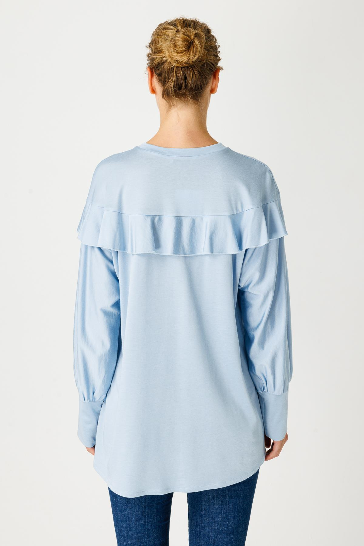 FLOŞ VİSCON  ROBADAN VOLANLI BLUZ