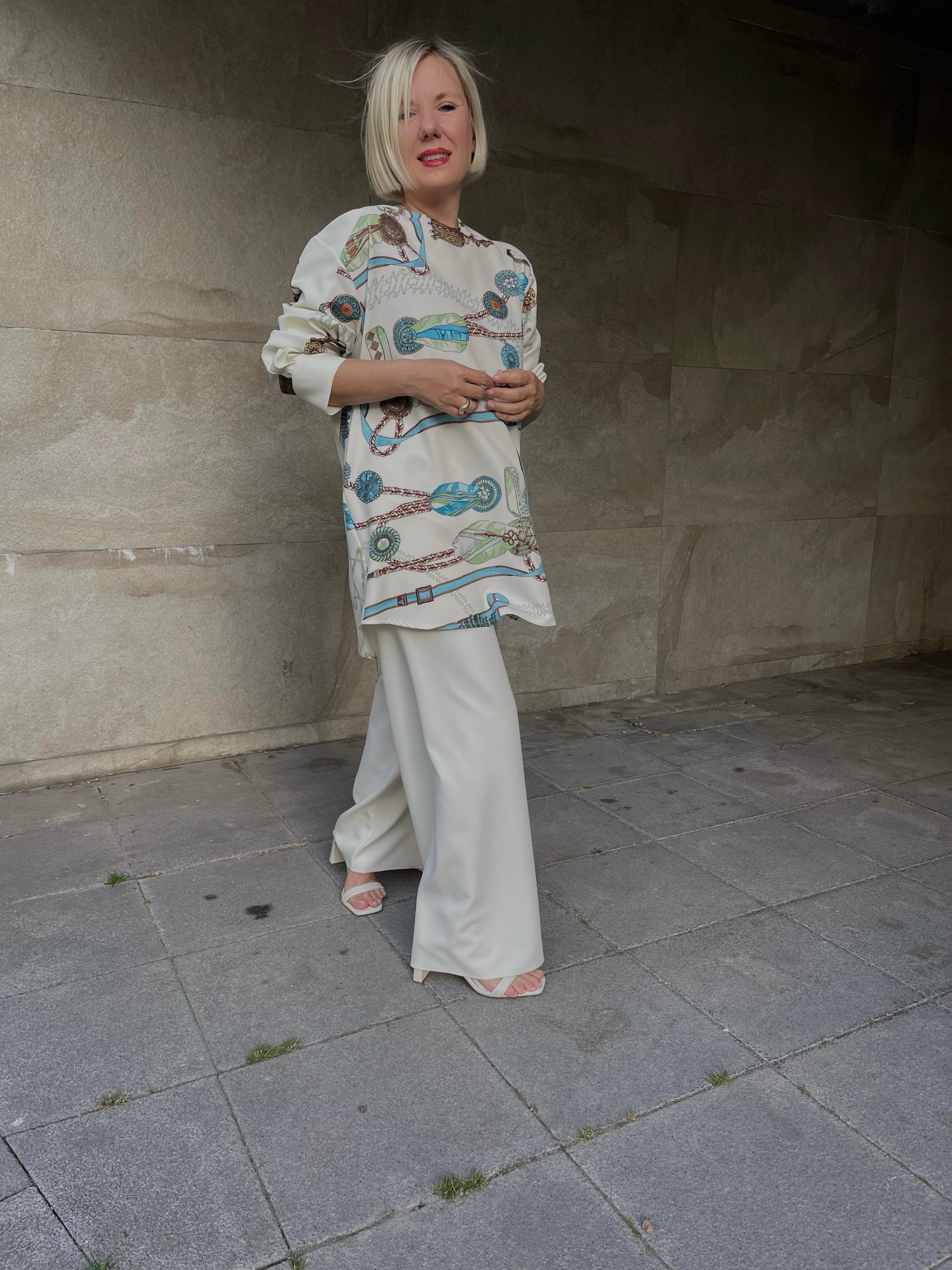 GABARDİN BOL PAÇA PANTOLON