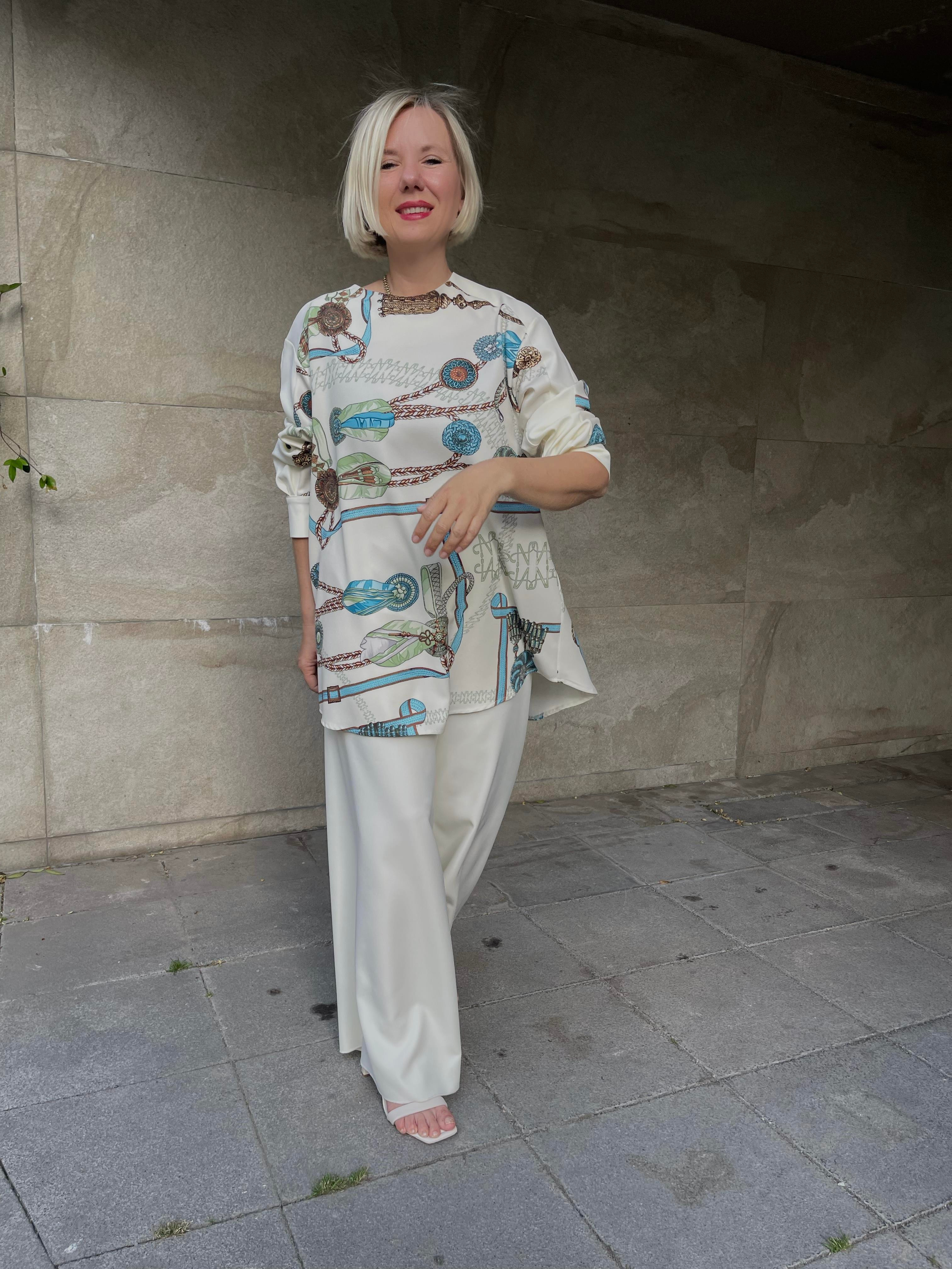 GABARDİN BOL PAÇA PANTOLON