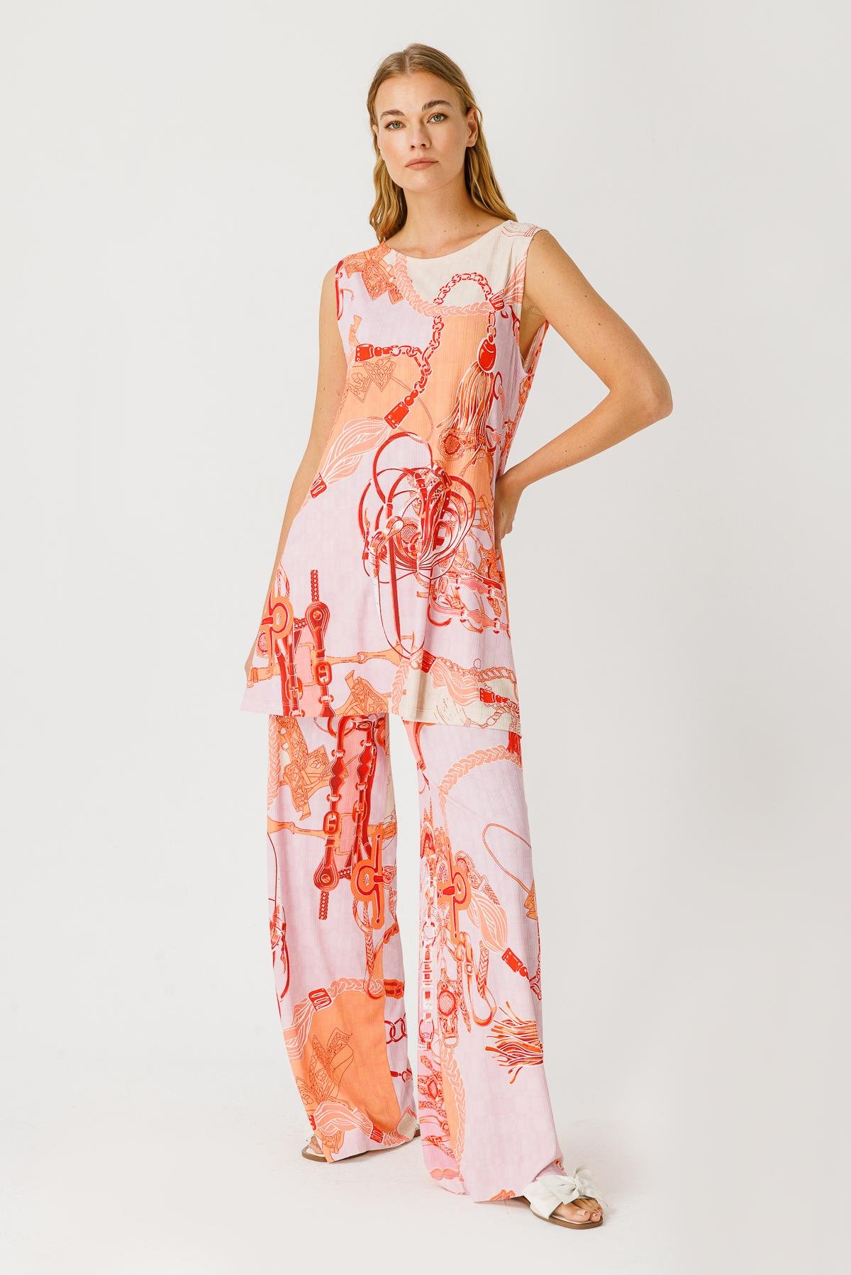 JAKAR FİTİLLİ BRACOL DESENLI KOLSUZ ATLET