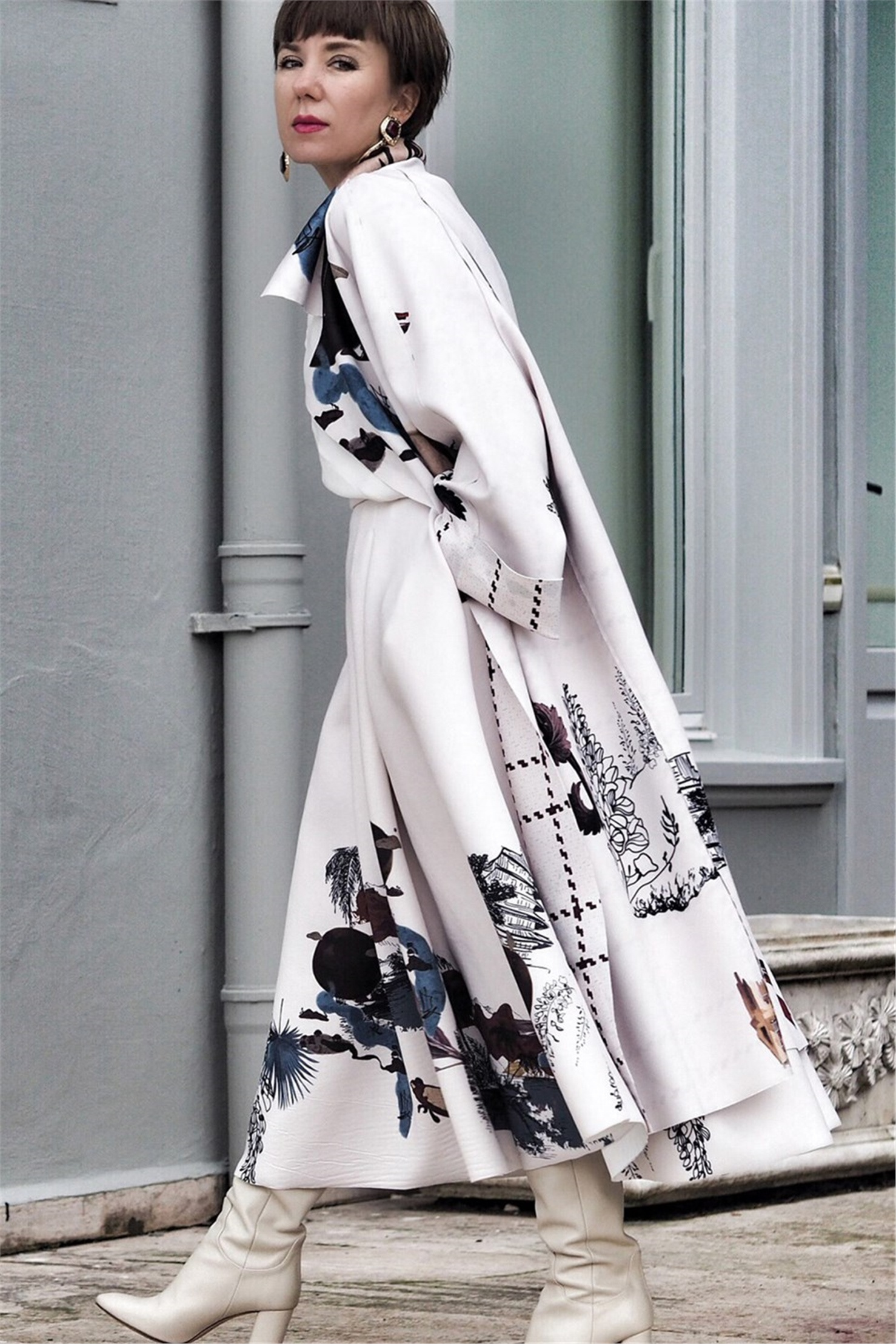 JAPANESE PRINT REVERSIBLE SCUBA JACKET