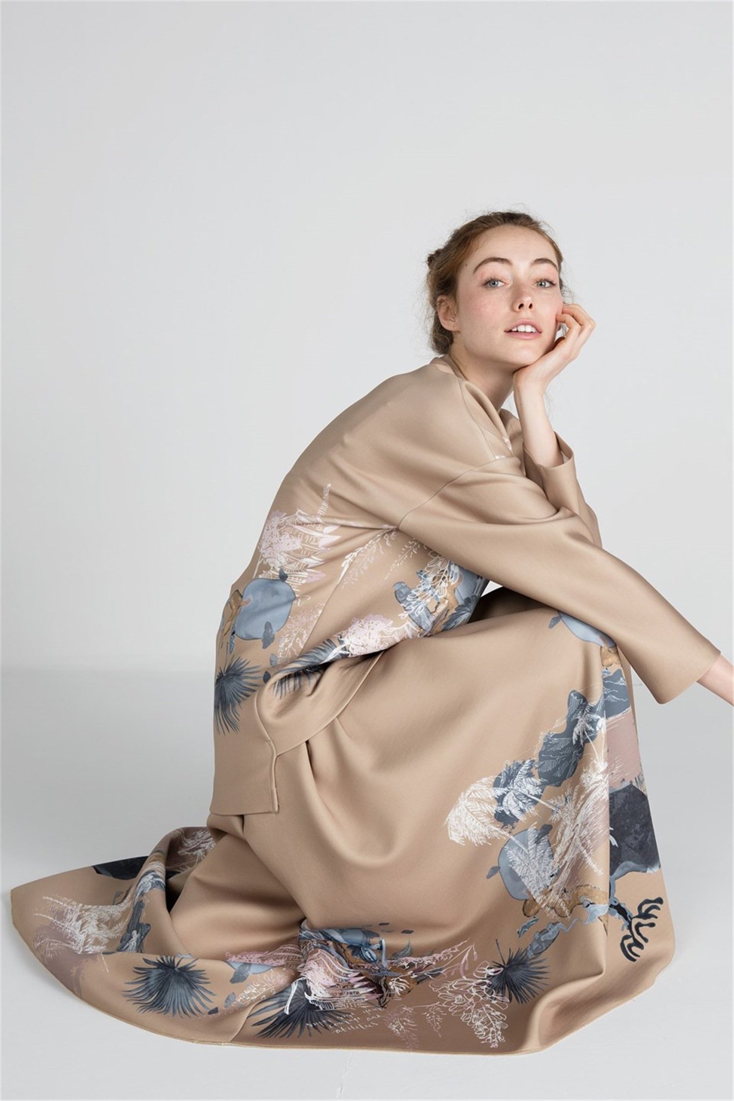 JAPANESE PRINT PUFF SCUBA CRINOLINE SKIRT