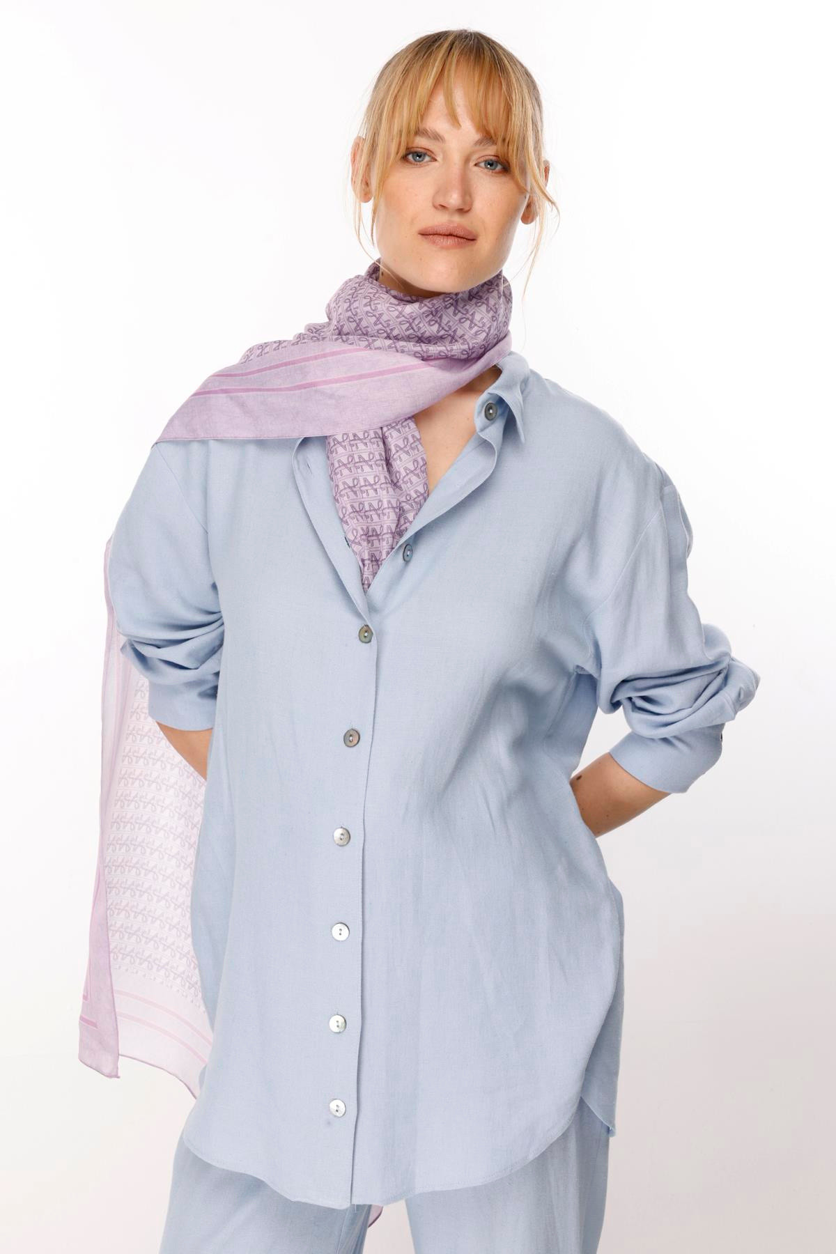 KETEN ARKASI LASTİKLİ YANDAN CEPLİ BOL PAÇA PANTOLON