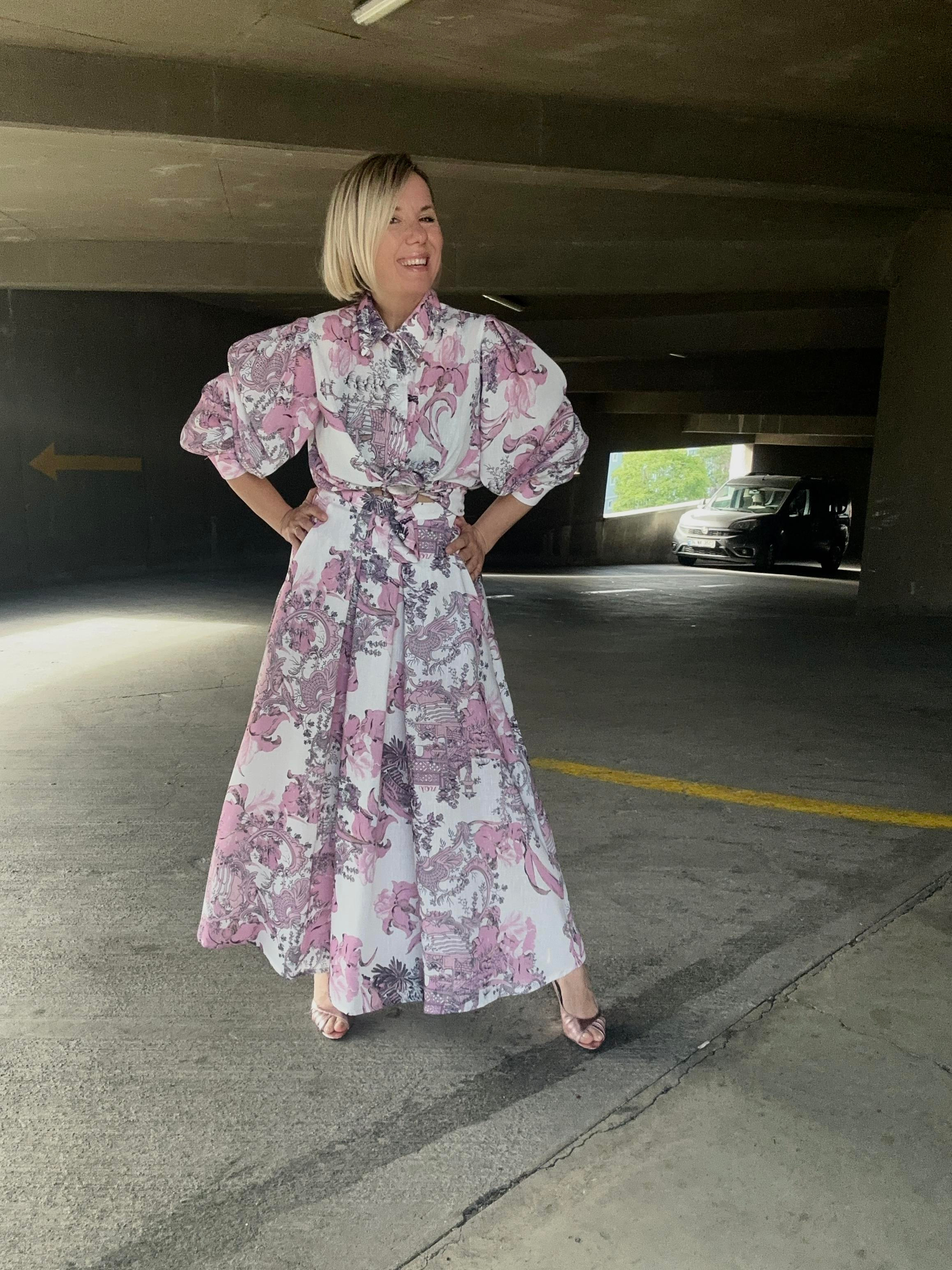 KETEN JAPANESE SUMMER ÇİÇEKLİ PİLELİ ETEK