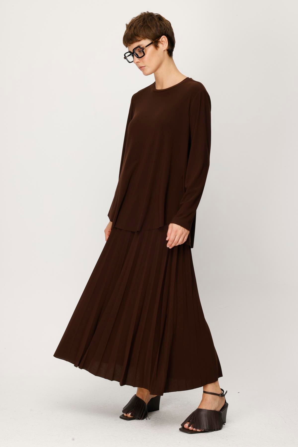 KREP JARSE PLİSOLEY ETEK