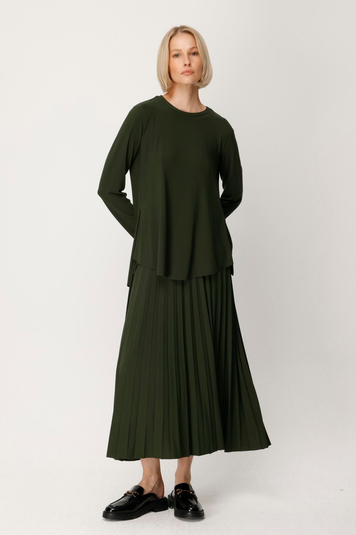 KREP JARSE PLİSOLEY ETEK