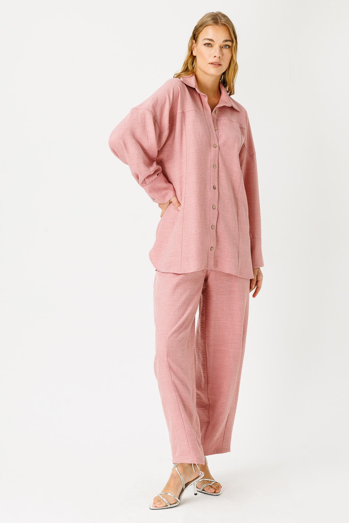 POLYKETEN CEPLİ PAÇASI PİLELİ PANTALON