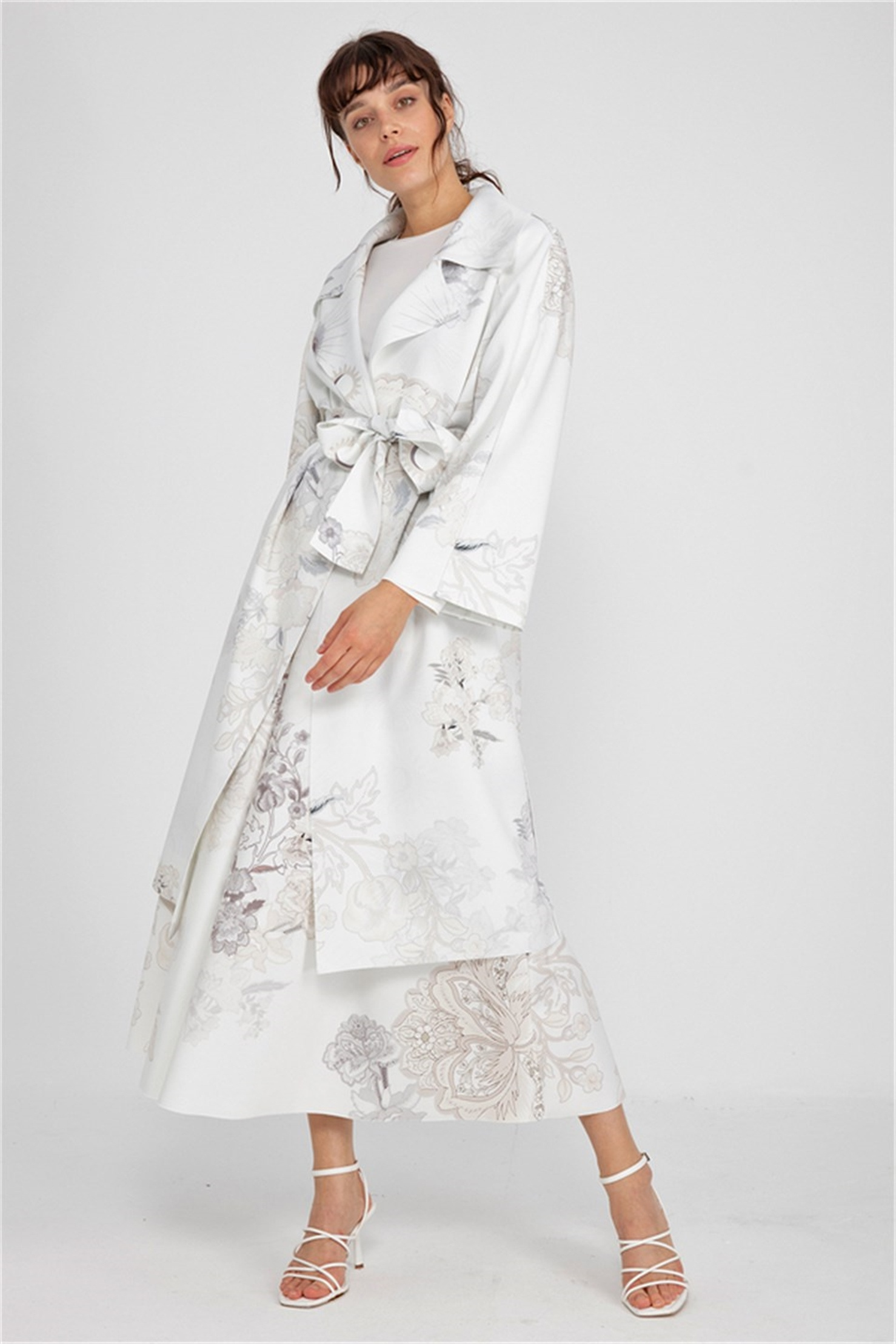 PUFF SCUBA SOFT FLOWER PRINT DOUBLE SIDE JACKET