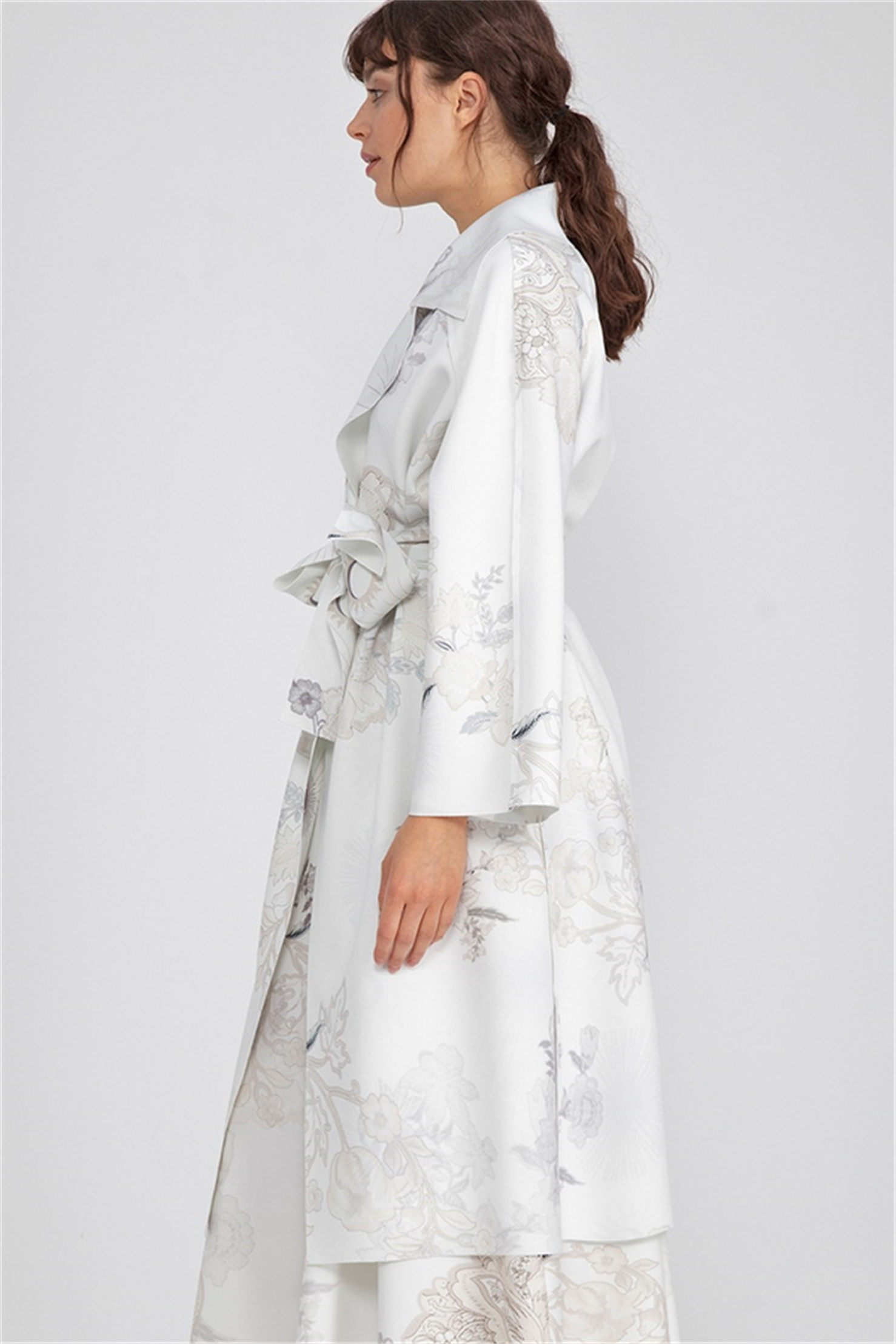 PUFF SCUBA SOFT FLOWER PRINT DOUBLE SIDE JACKET