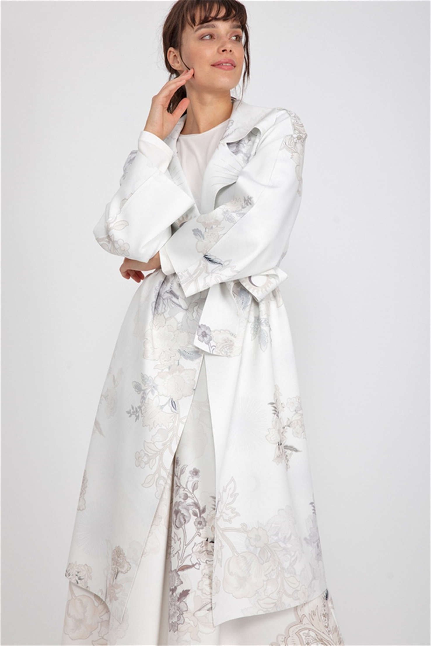 PUFF SCUBA SOFT FLOWER PRINT DOUBLE SIDE JACKET