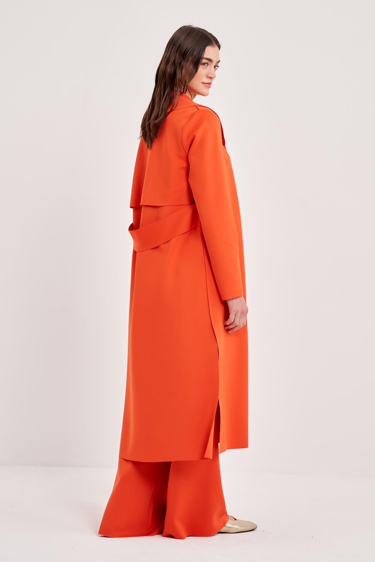 SCUBA ARKASI KEMERLİ CEKET